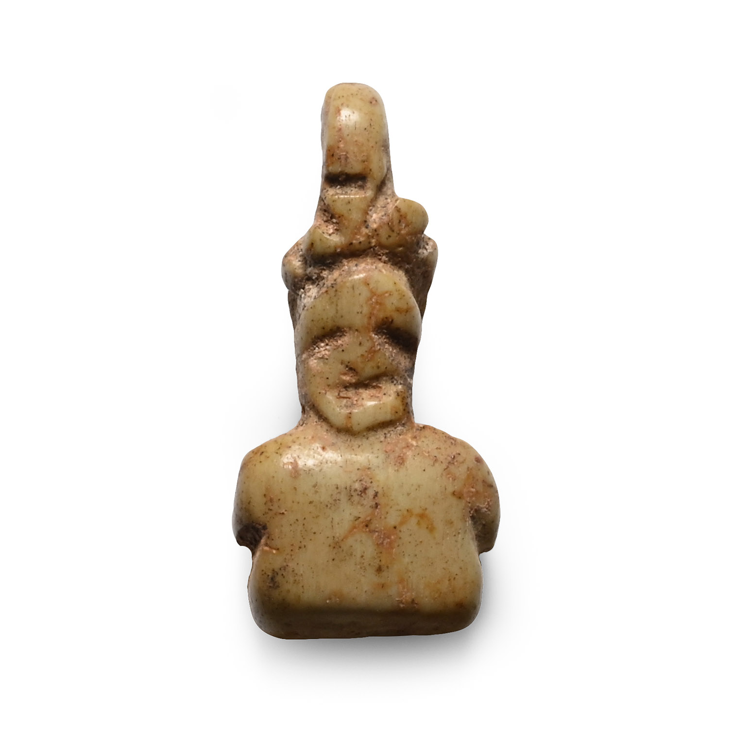 Roman Bone Pendant of a Nude Man