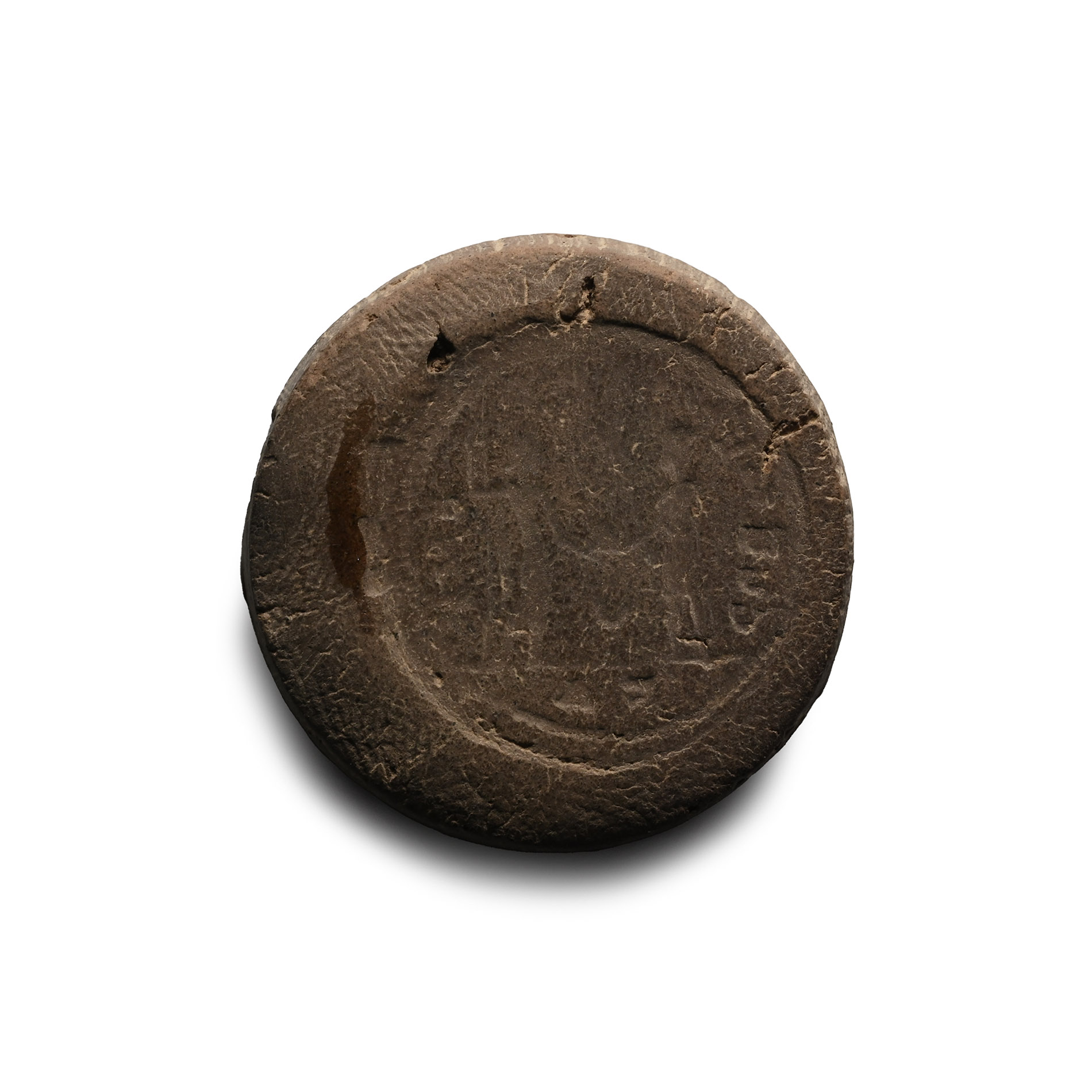 Roman Bifacial Terracotta Forger's Coin Mould