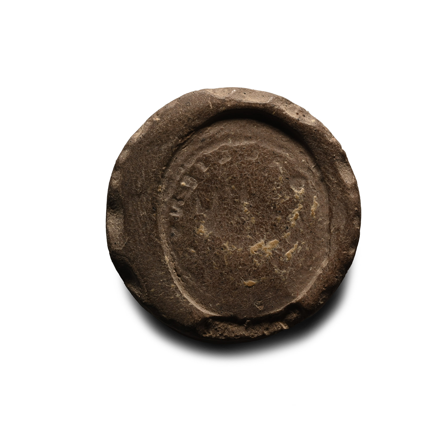 Roman Bifacial Terracotta Forger's Coin Mould