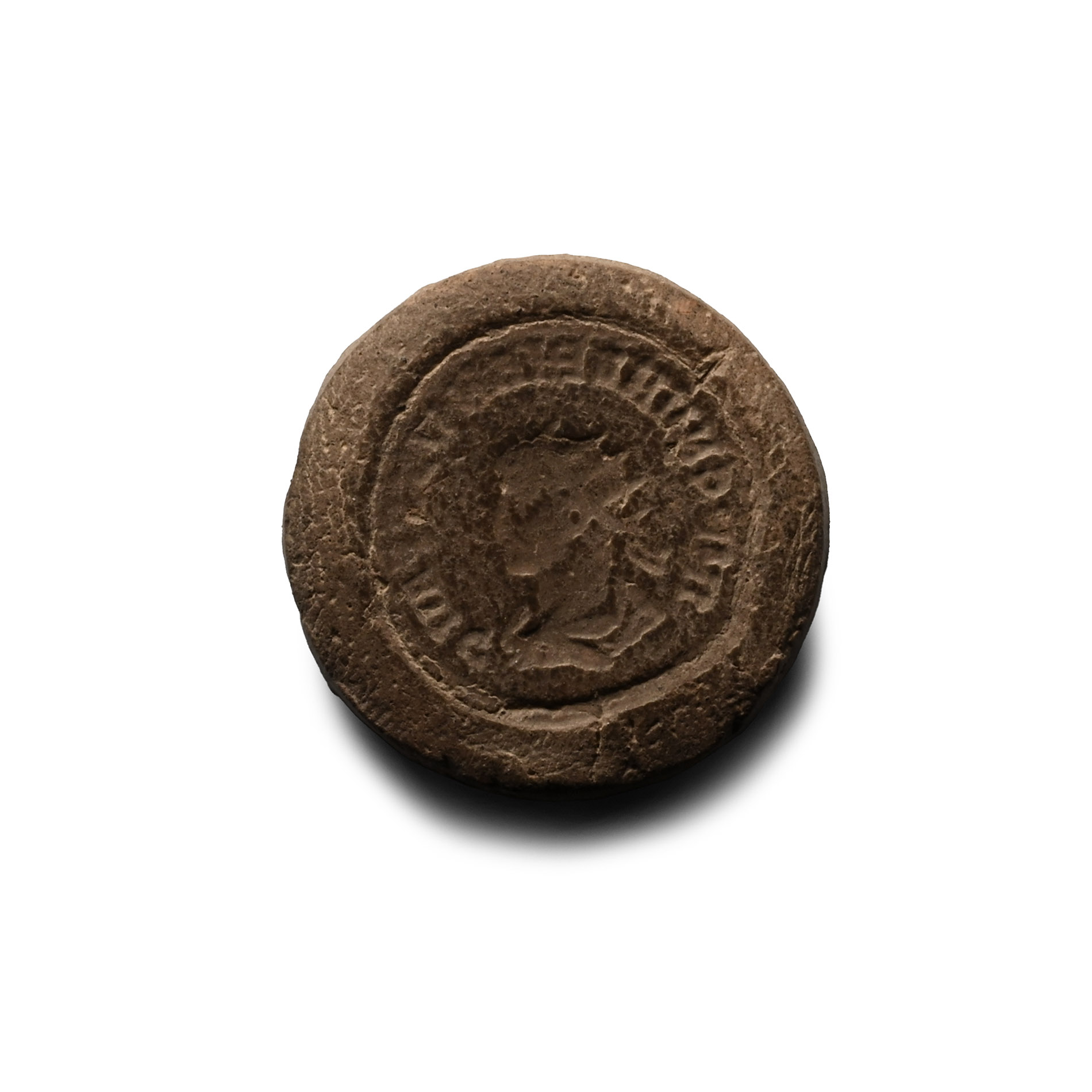 Roman Bifacial Terracotta Forger's Coin Mould