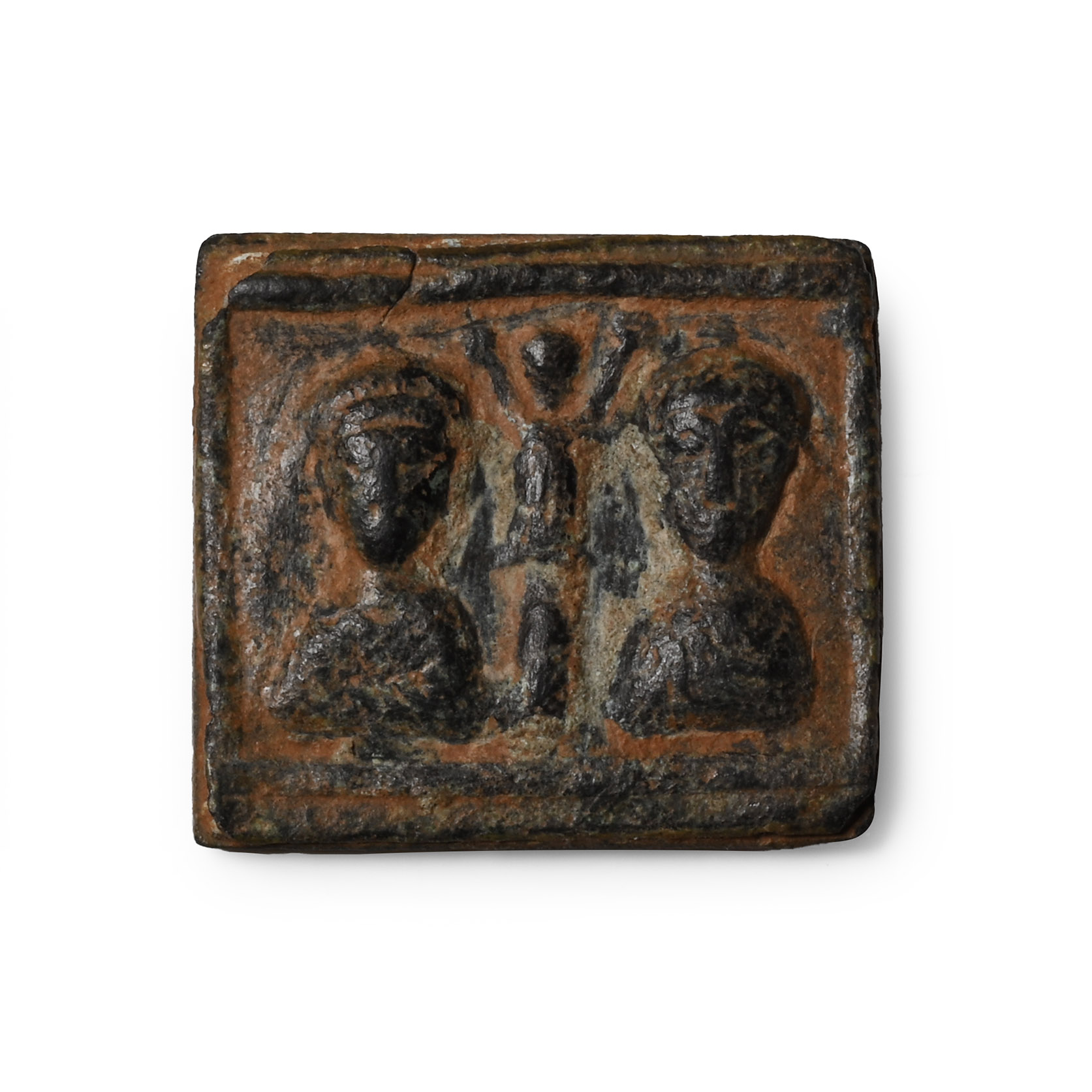 Late Roman Honorius with Theodosius II AE Exagium Solidi Weight