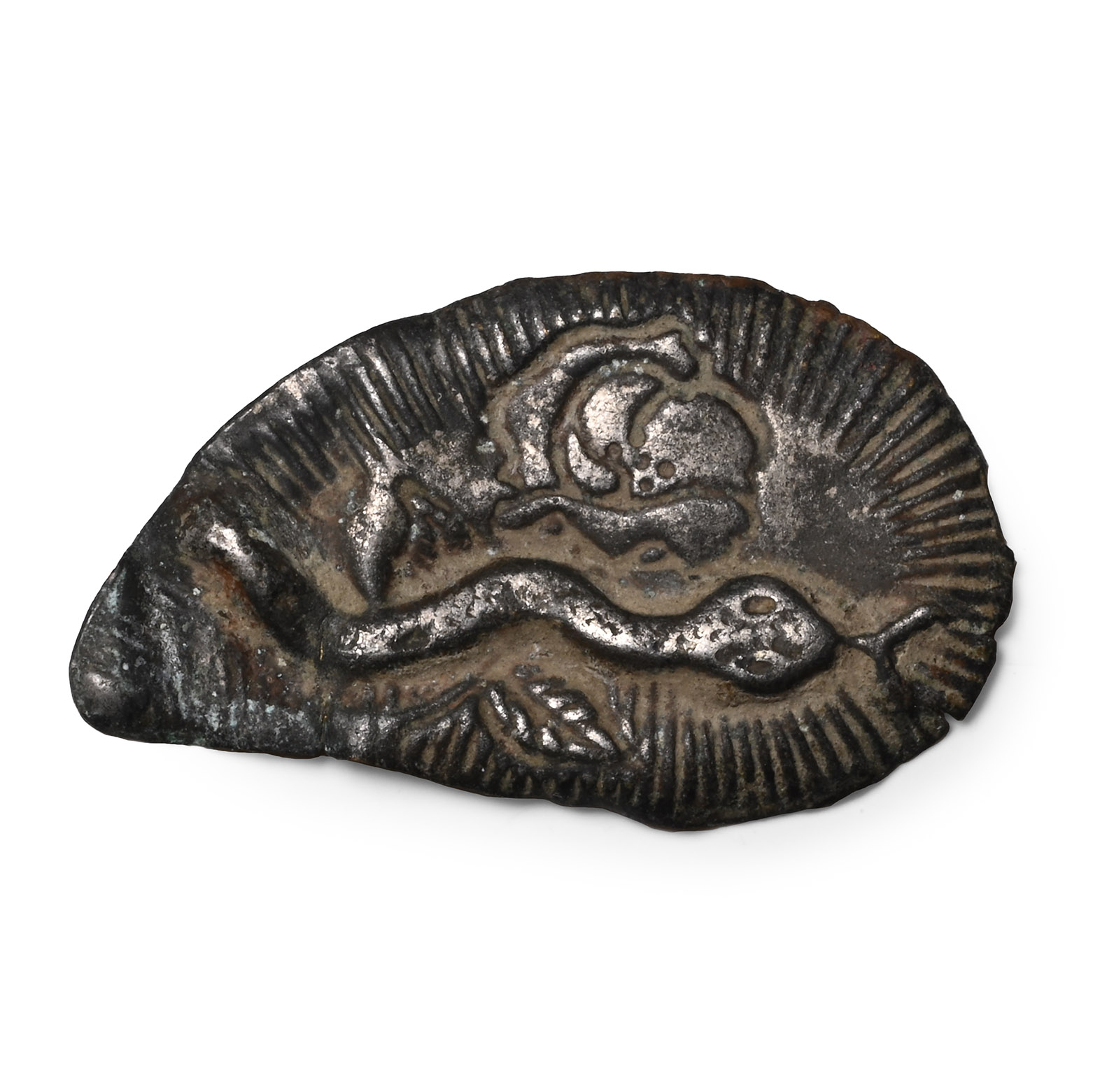 Western Asiatic Silver Applique with Snake