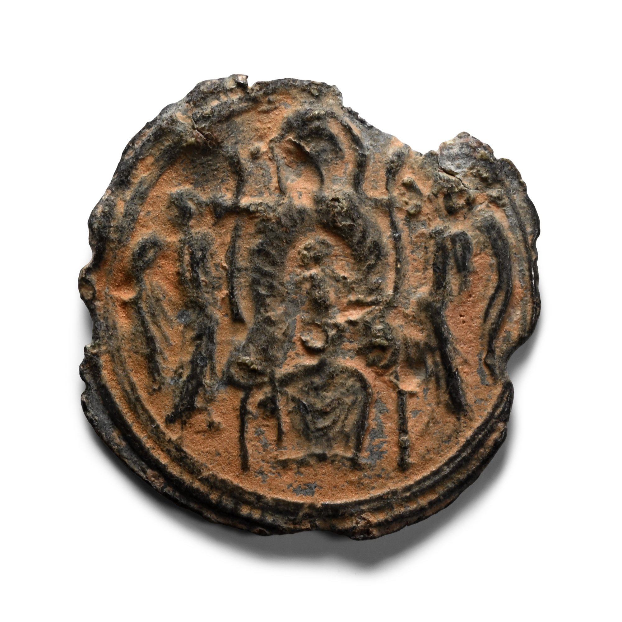 Byzantine Bronze St. George Amulet