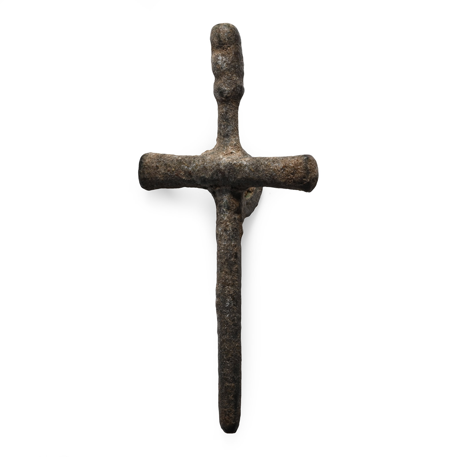 Byzantine Bronze Cross Pendant