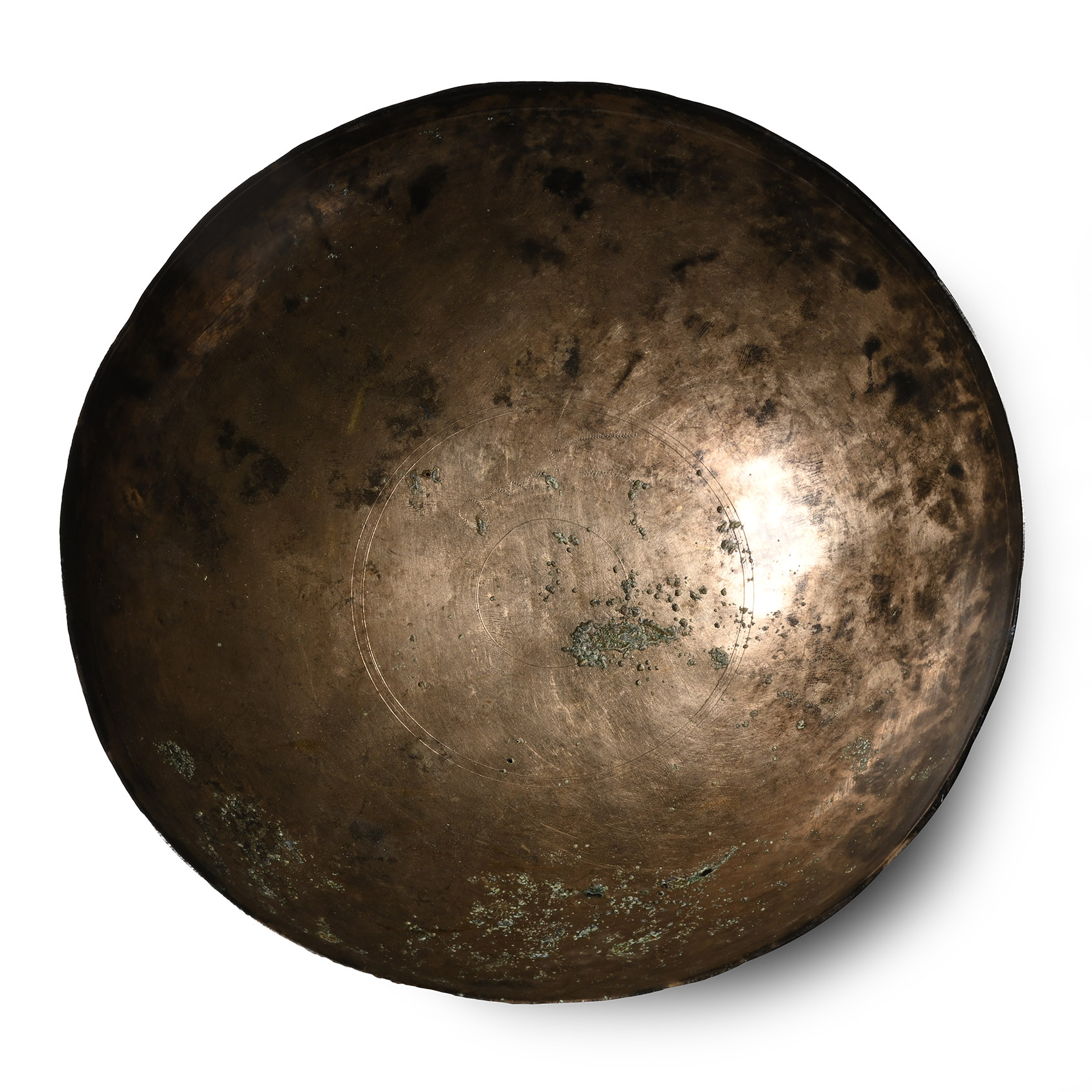 Sassanian Decorated High Tin Bronze Bowl