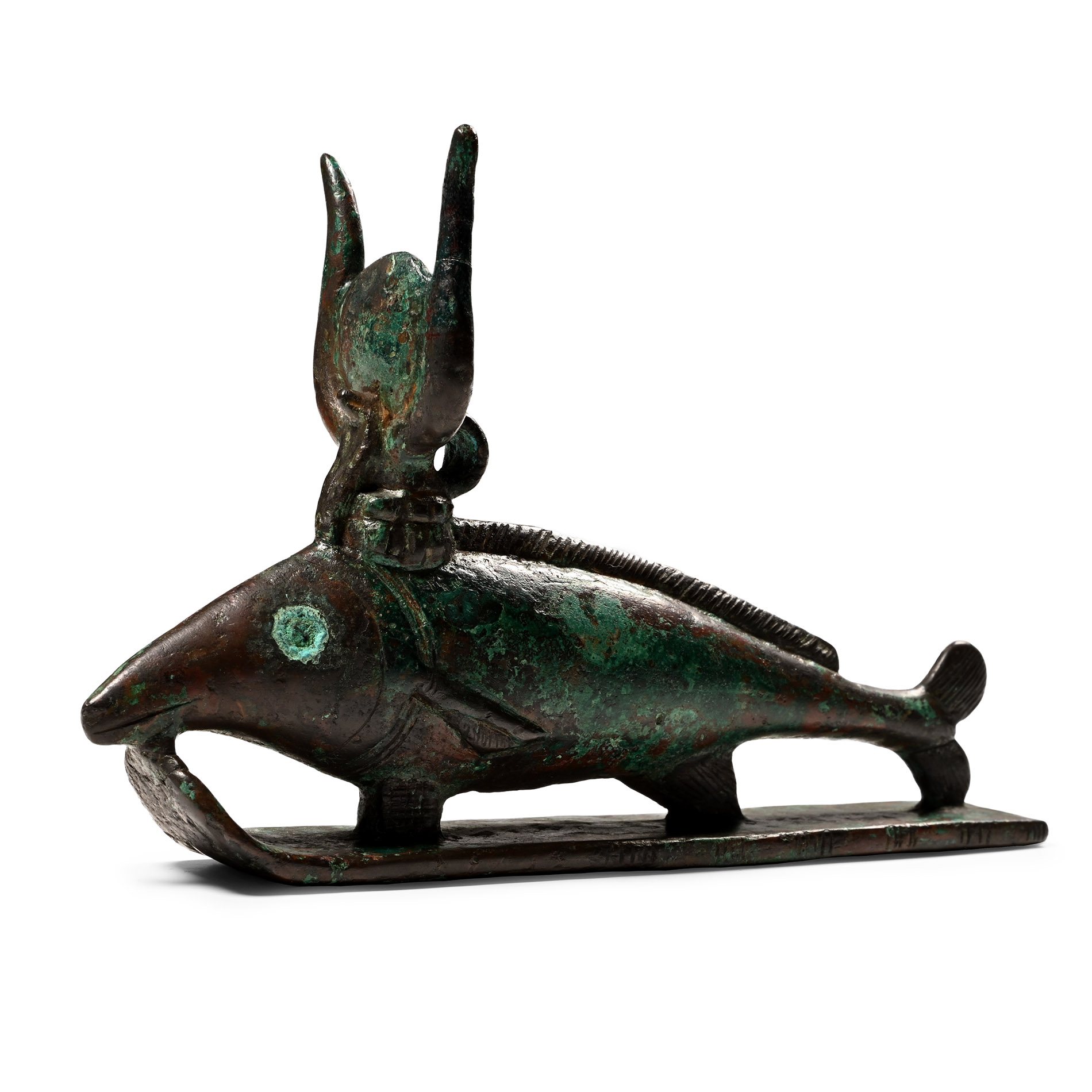 Large Egyptian Bronze Oxyrhynchus Fish of Per-Medjed
