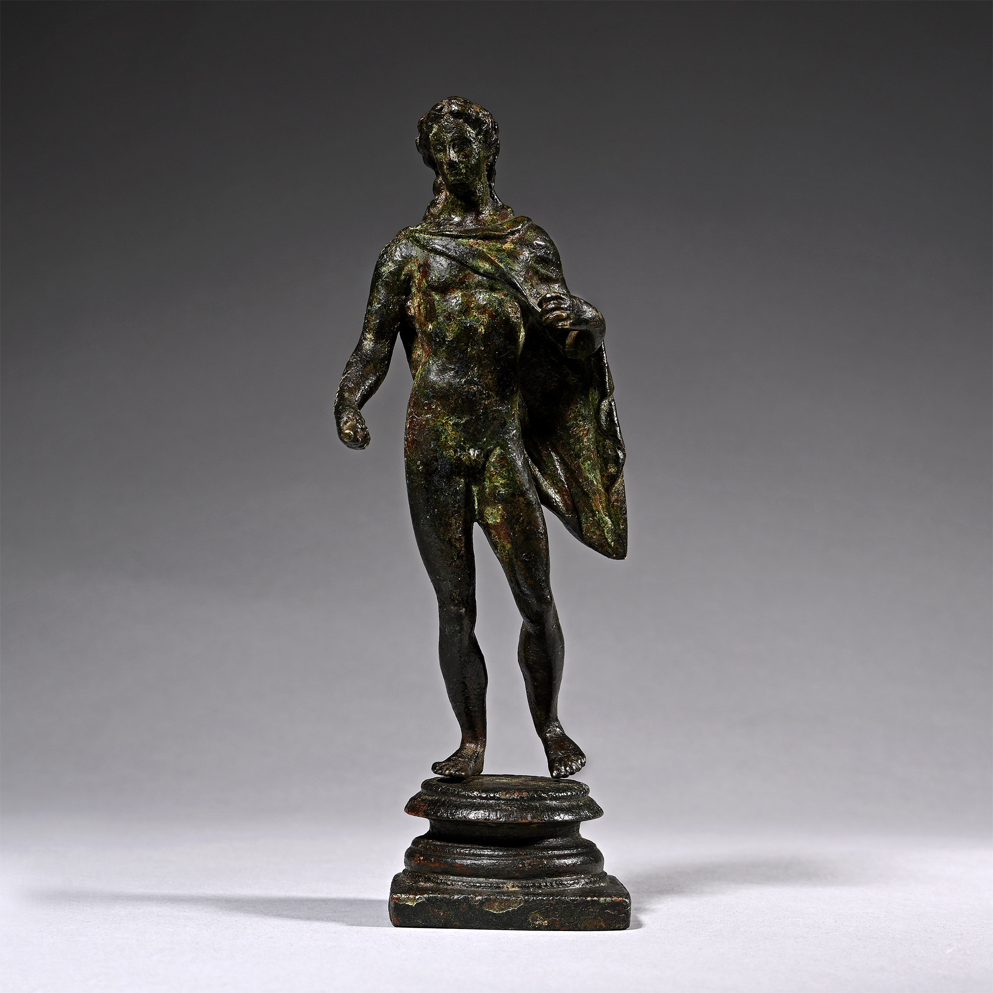 Roman Bronze Figure of Apollo