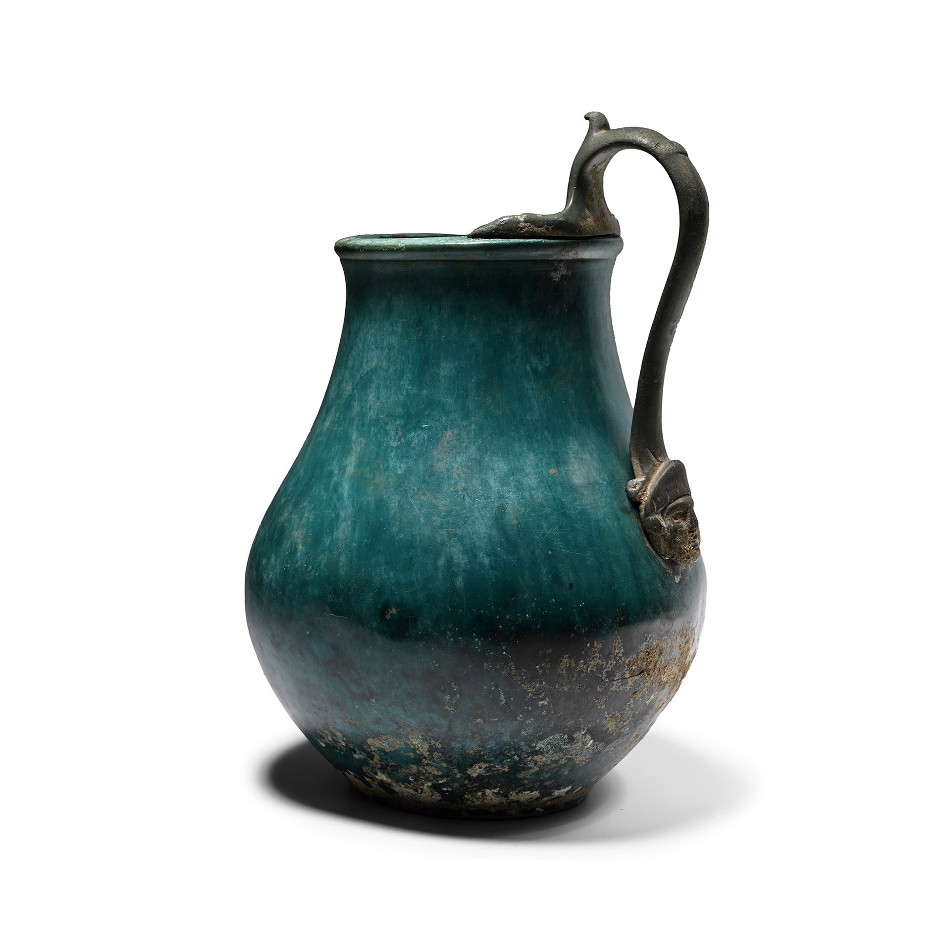 Roman Bronze Jug with Handle