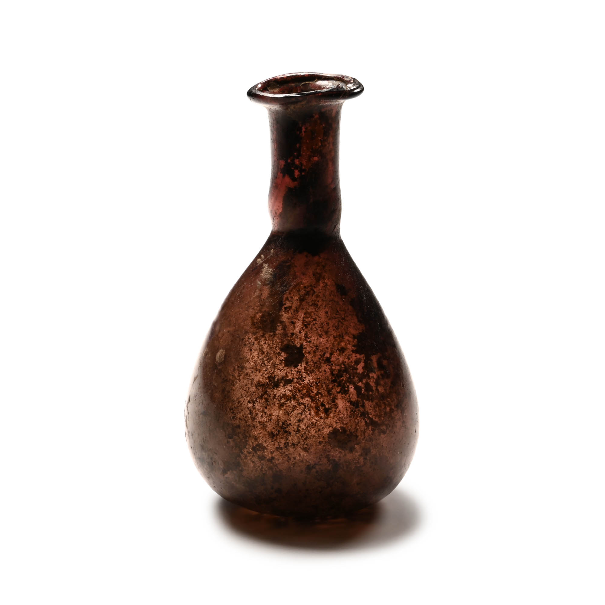 Roman Aubergine Glass Bottle