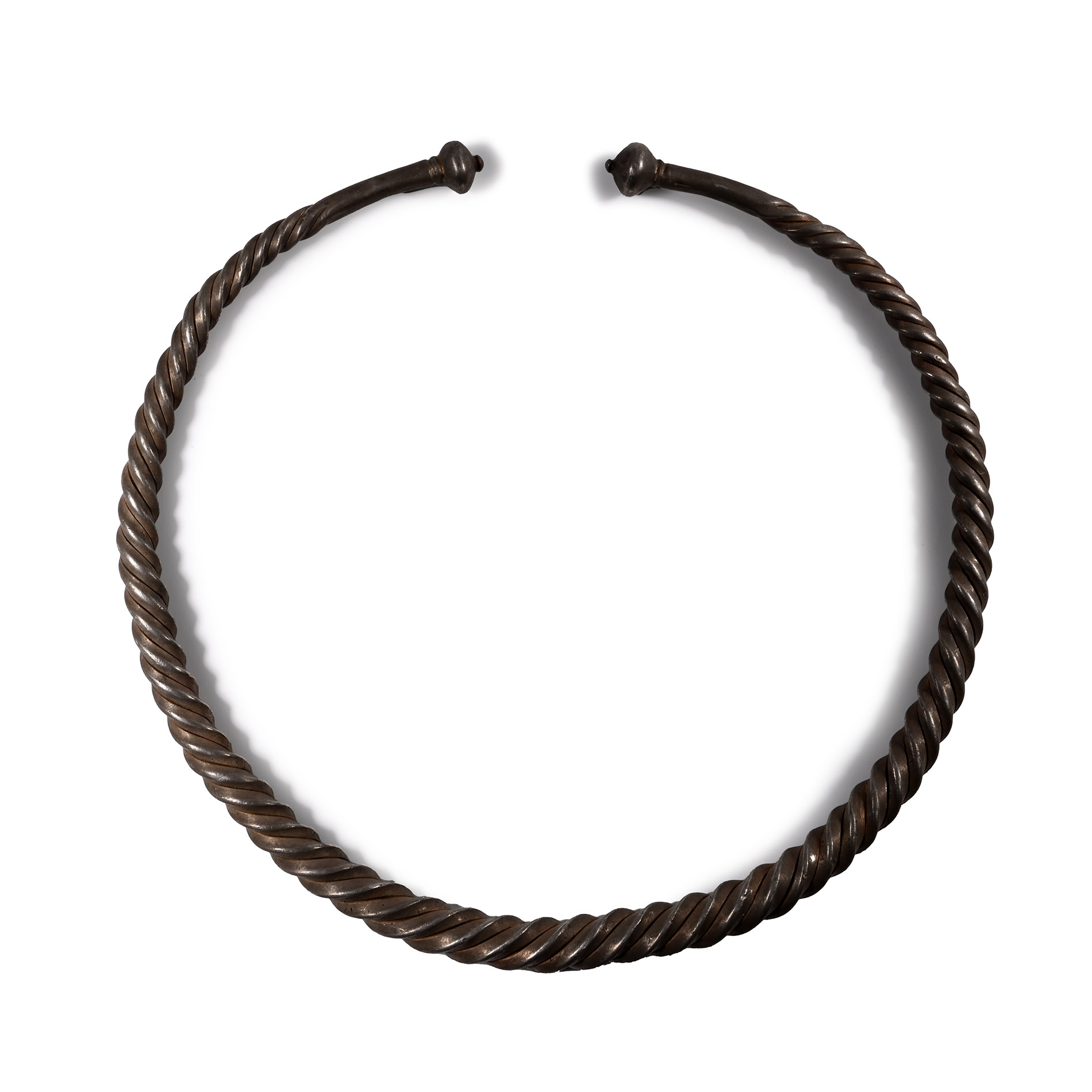 Thracian Twisted Silver Torc