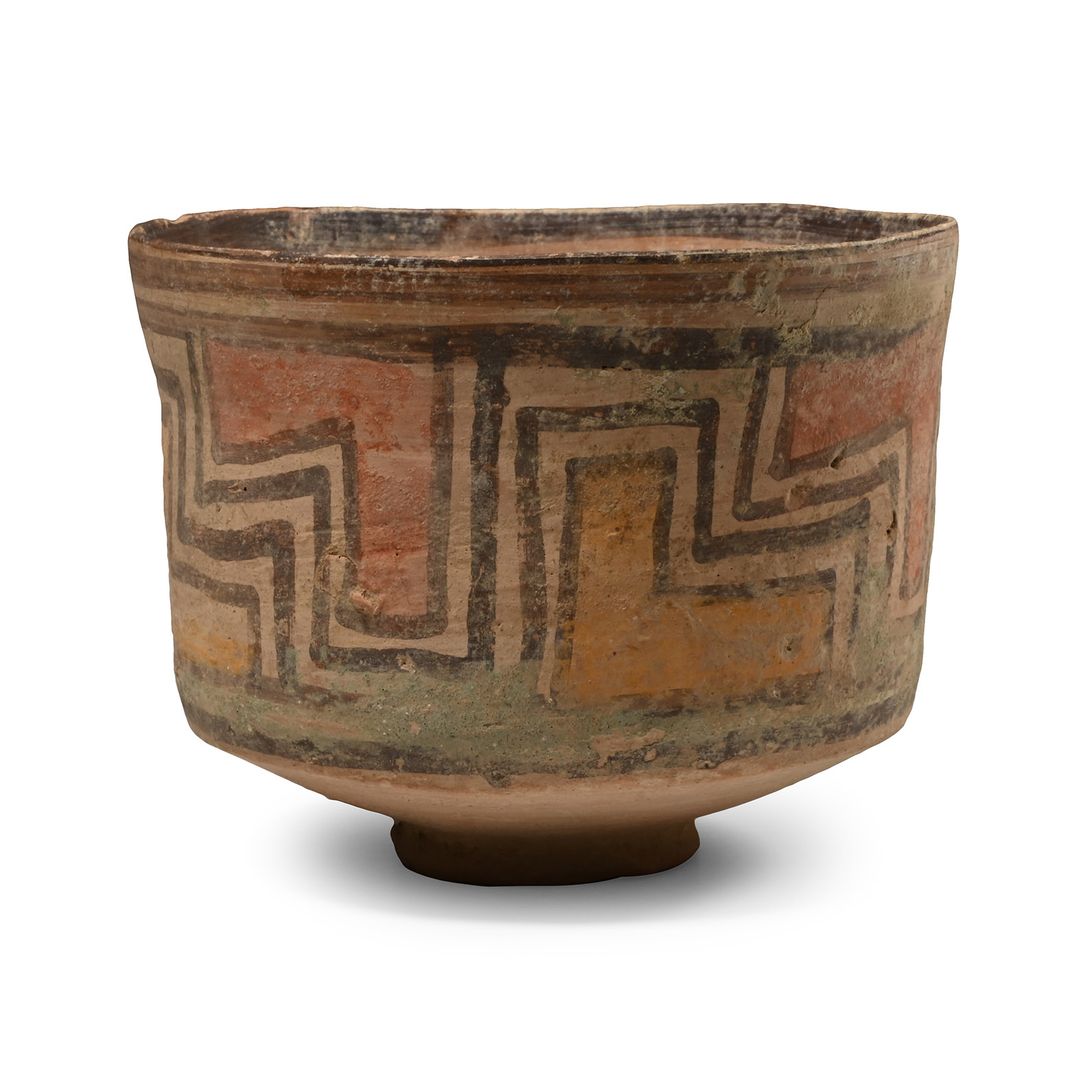 Indus Valley Painted Geometric Pottery Bowl