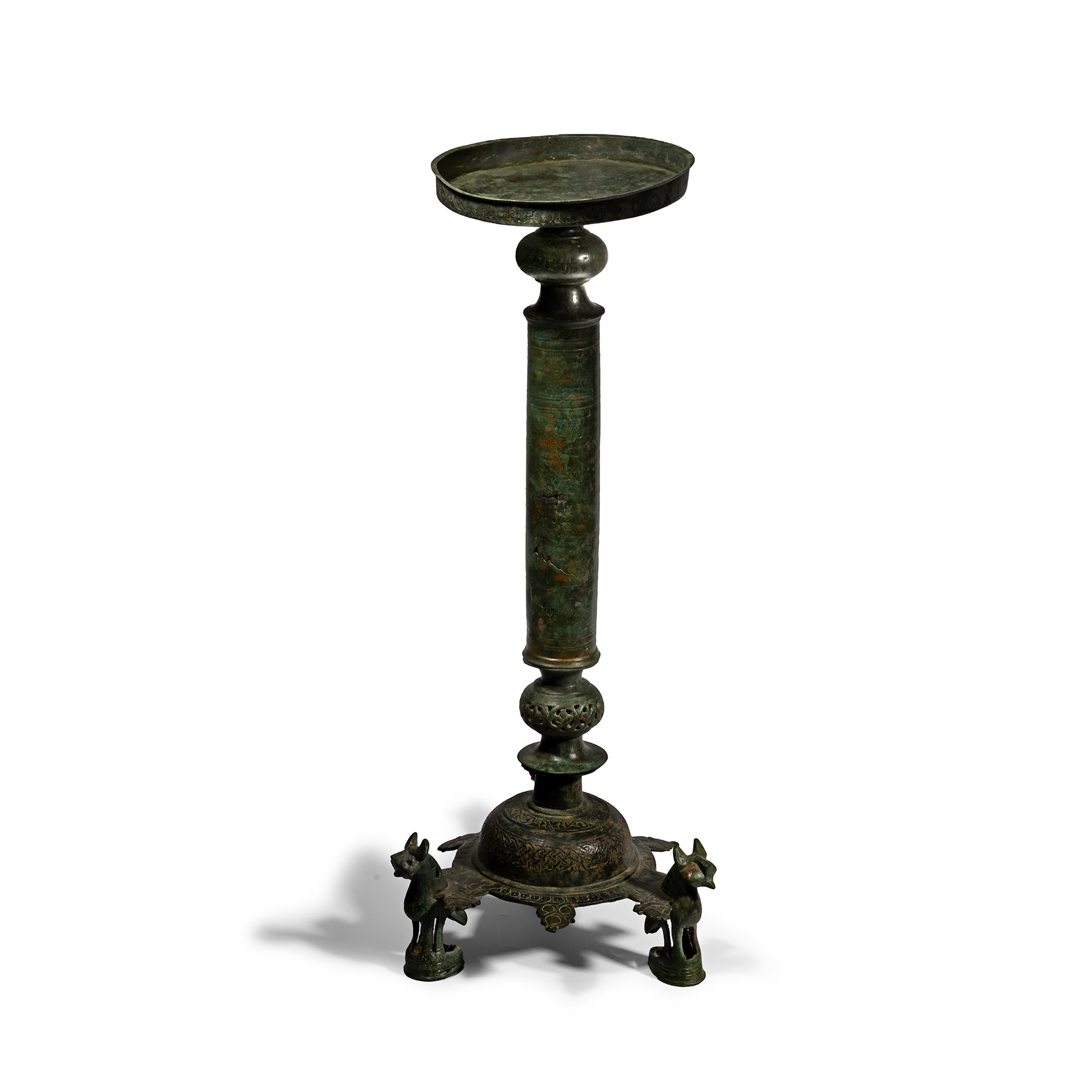 Western Asiatic Bronze Stand with Animal Feet