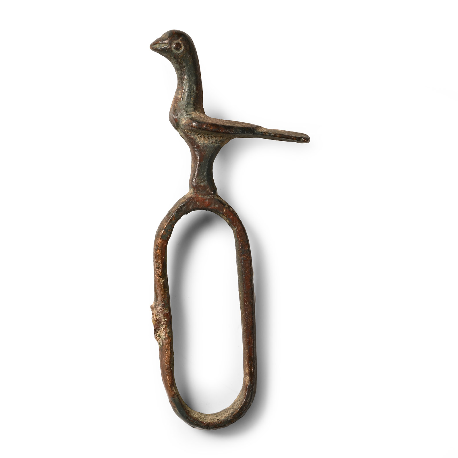 Seljuk Bronze Oil Lamp Handle