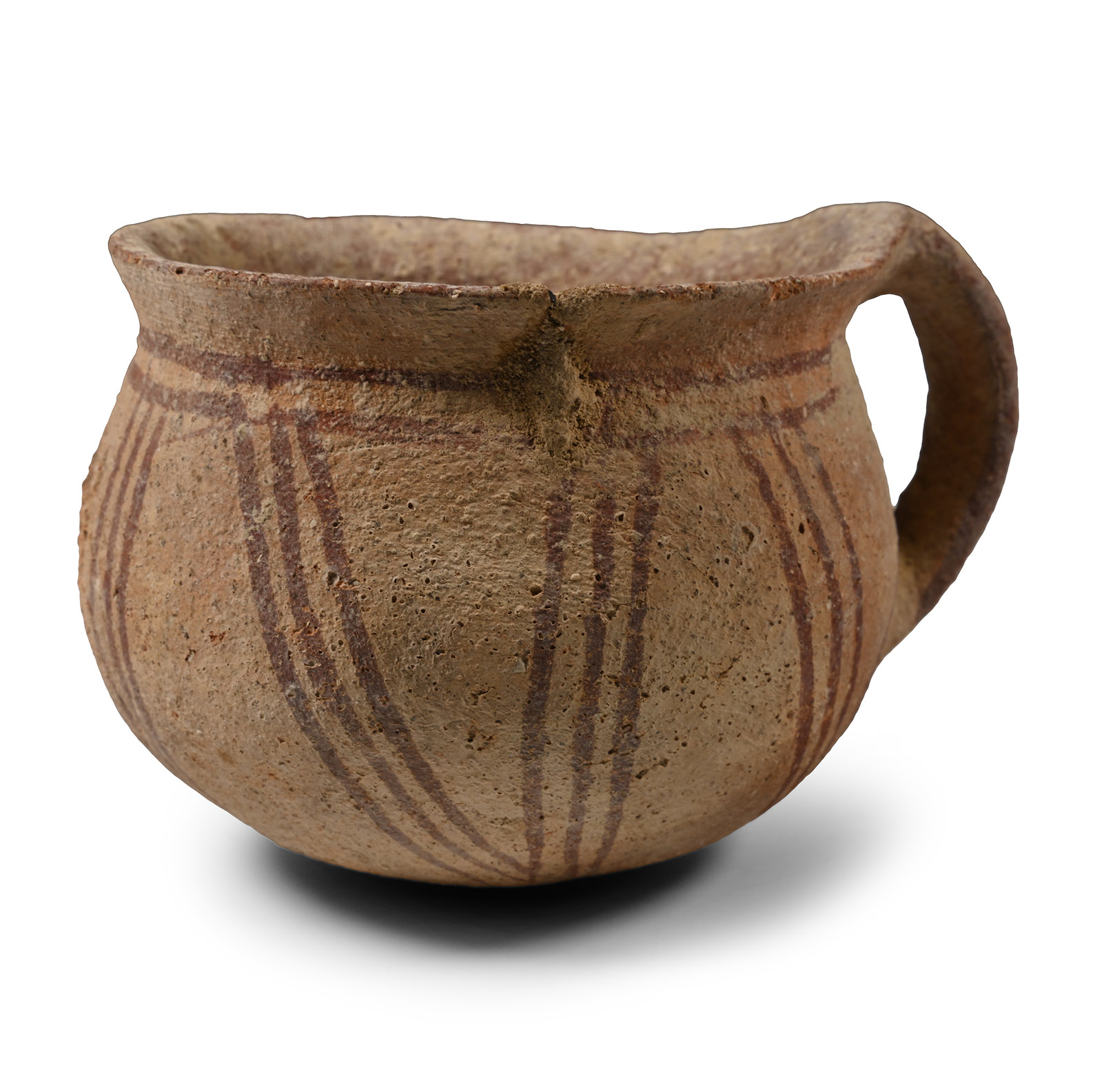 Jordanian Painted Terracotta Cup