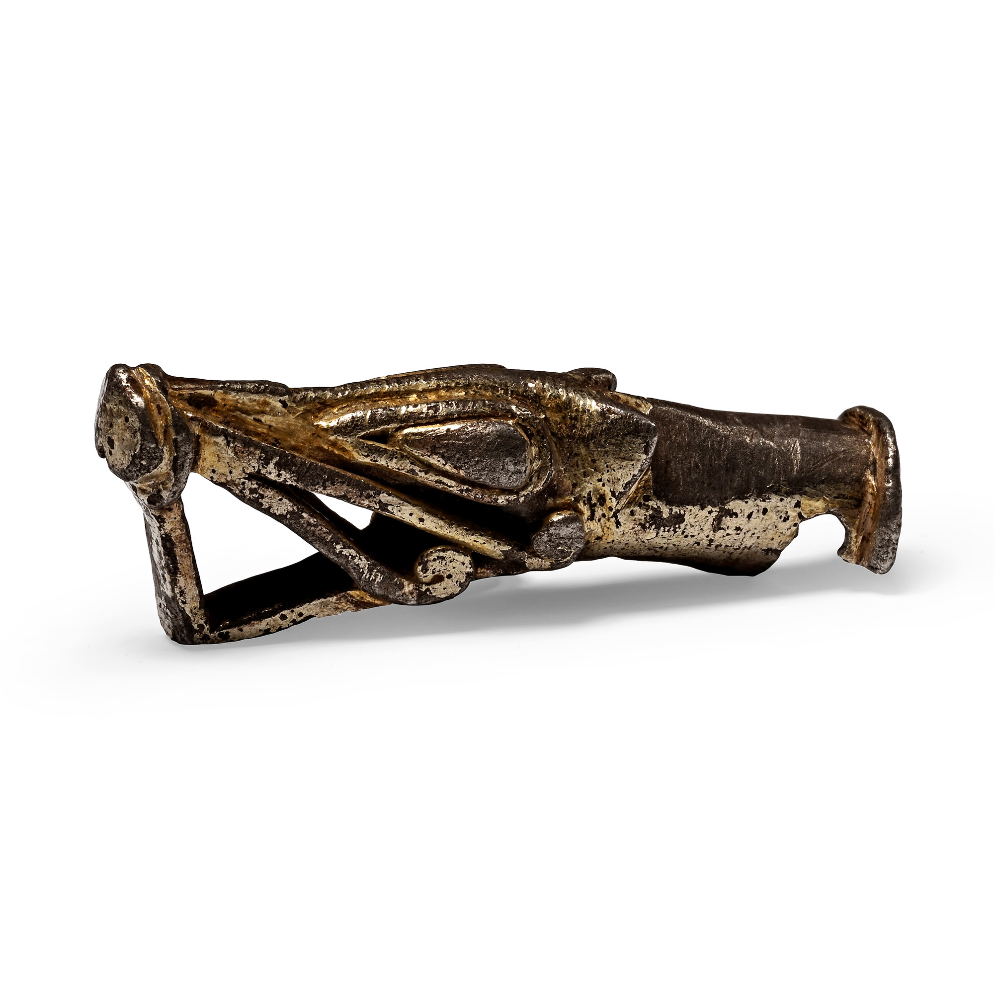 Viking Silver-Gilt Beast-Head Finial