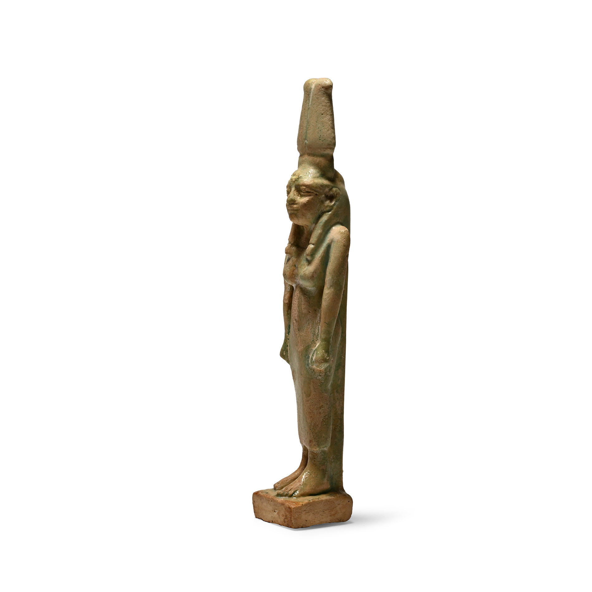 Large Egyptian Faience Amulet of the Goddess Isis