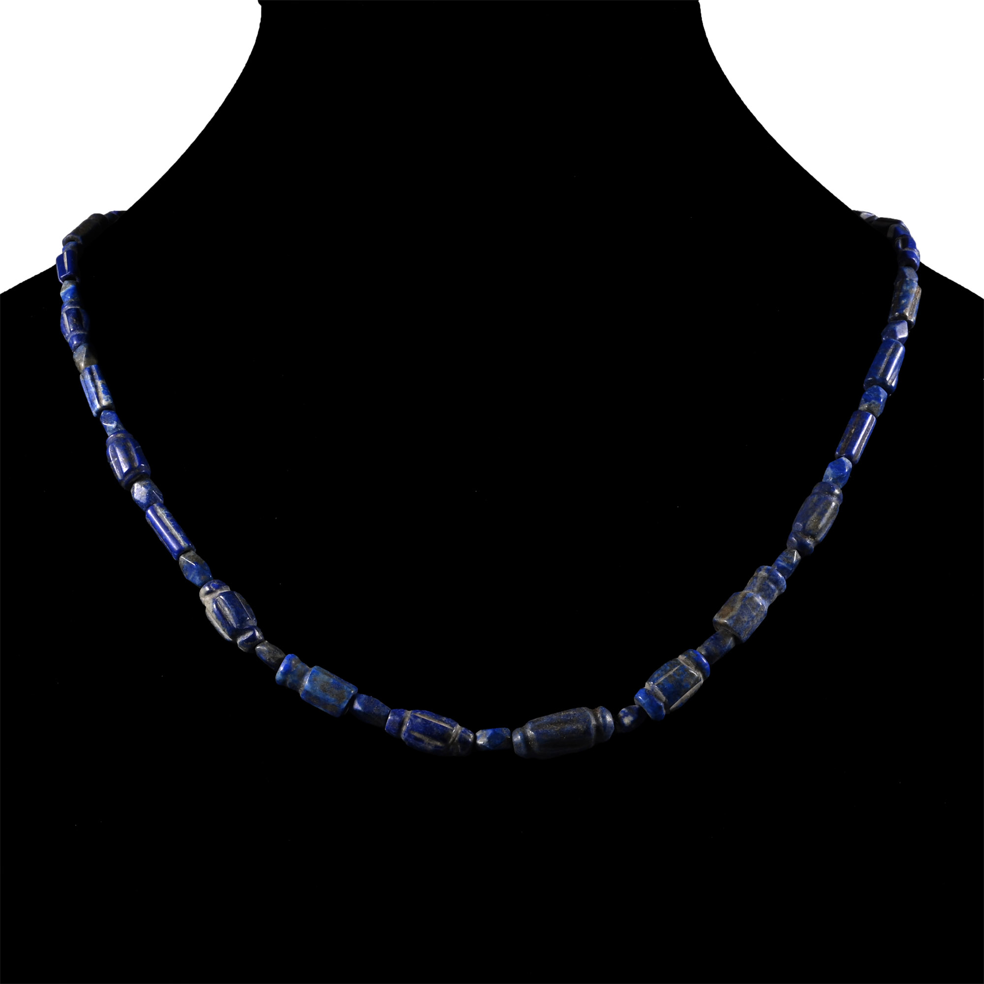 Bactrian Style Lapis Lazuli Bead Necklace String