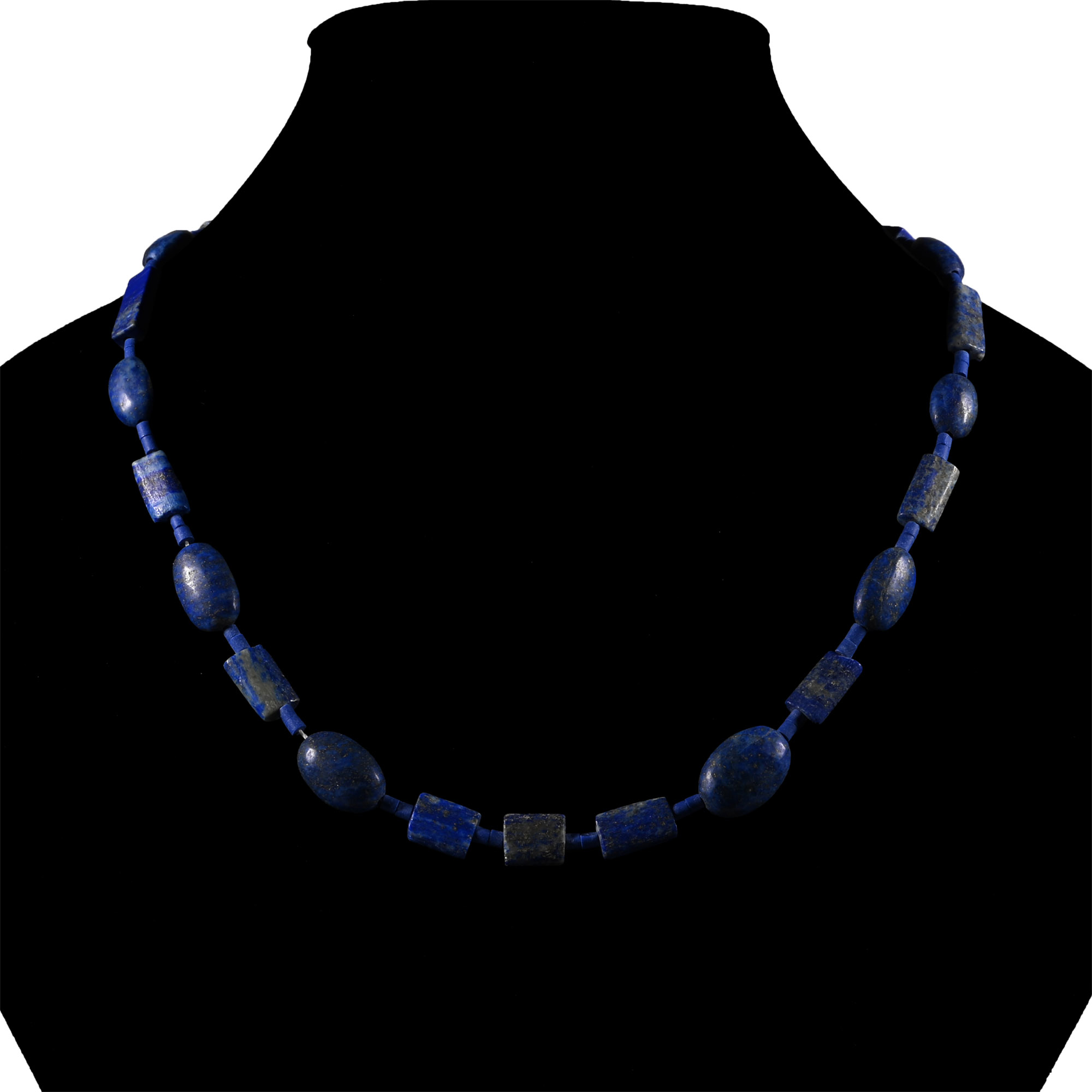 Bactrian Style Lapis Lazuli Bead Necklace String