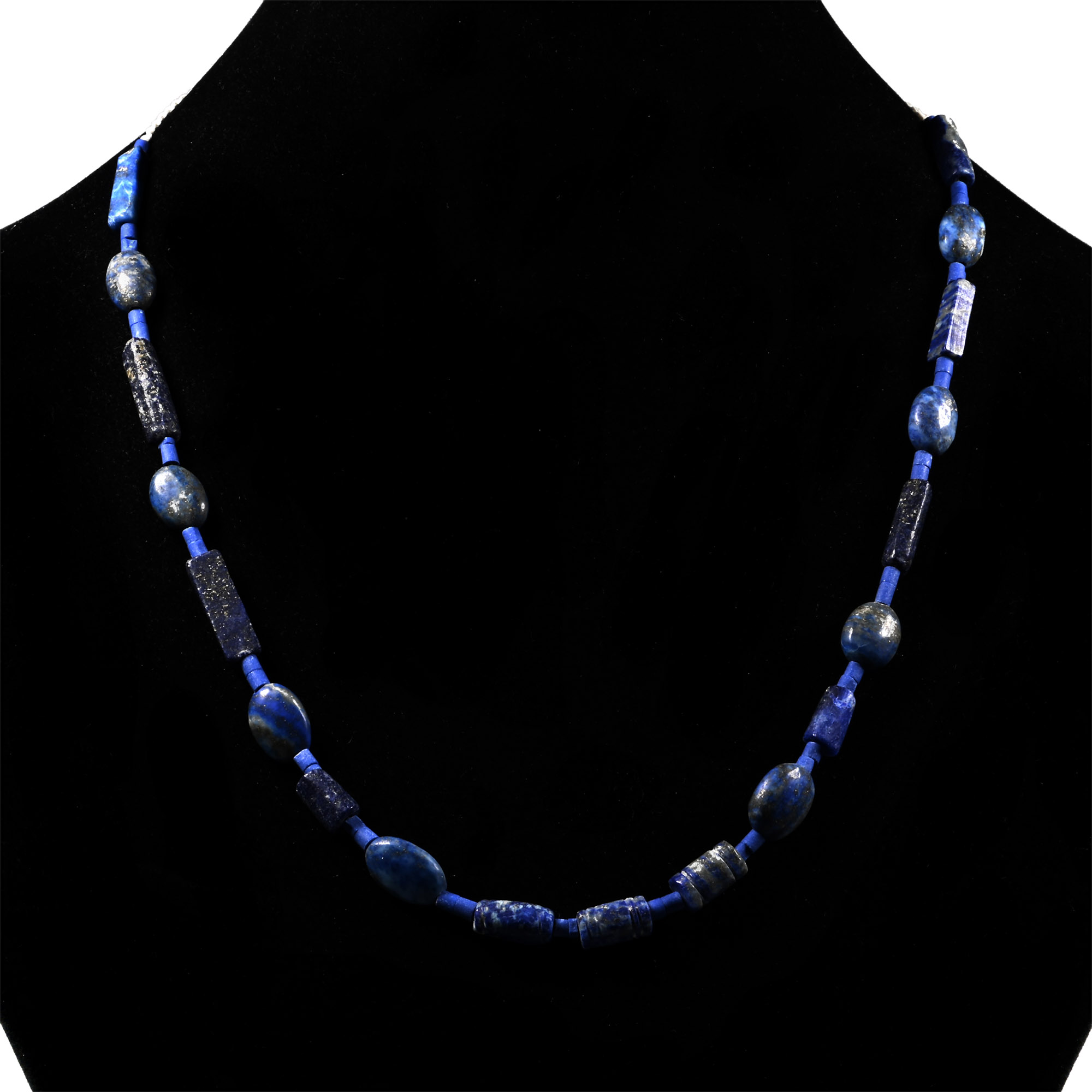 Bactrian Style Lapis Lazuli Bead Necklace String