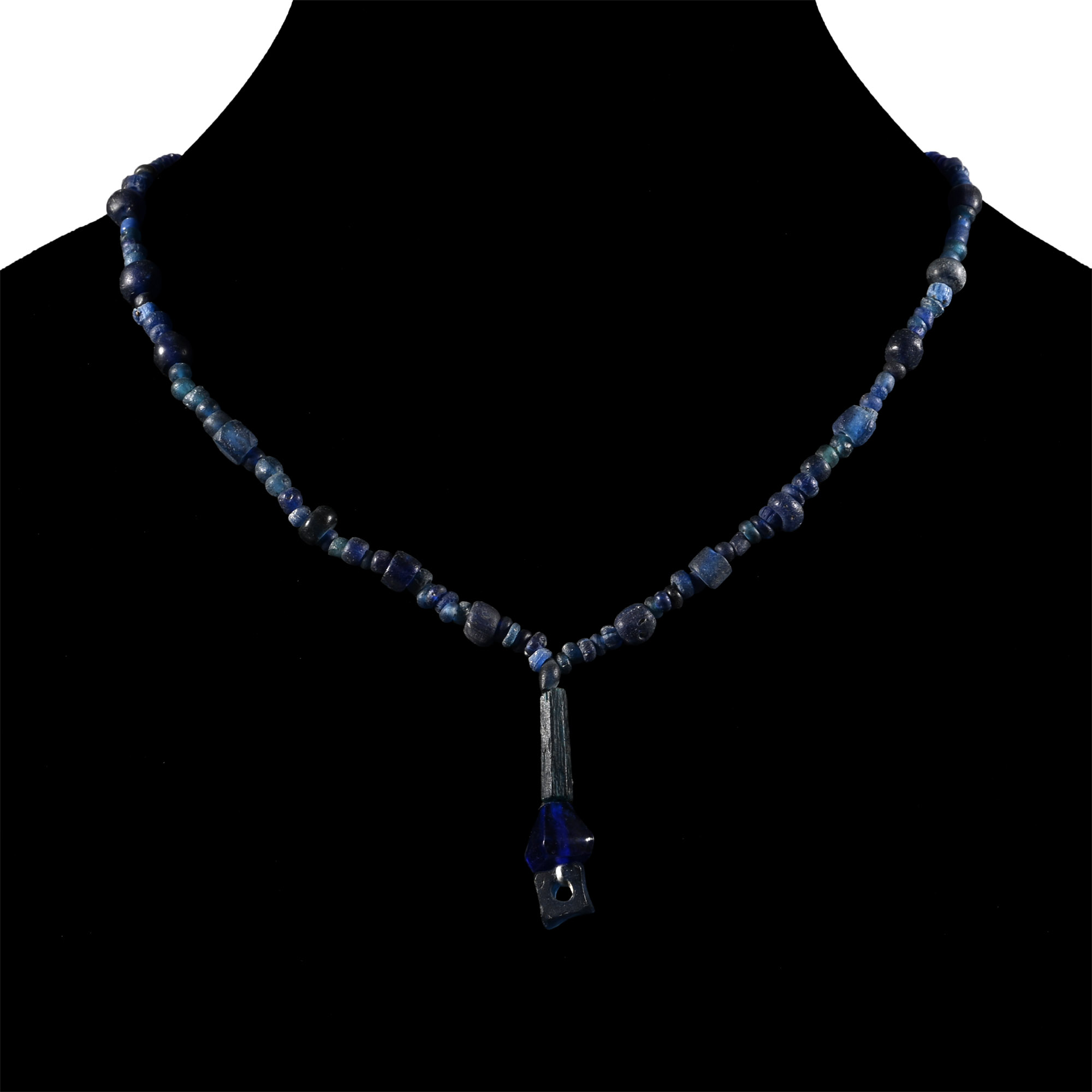 Roman Blue Glass Bead Necklace String