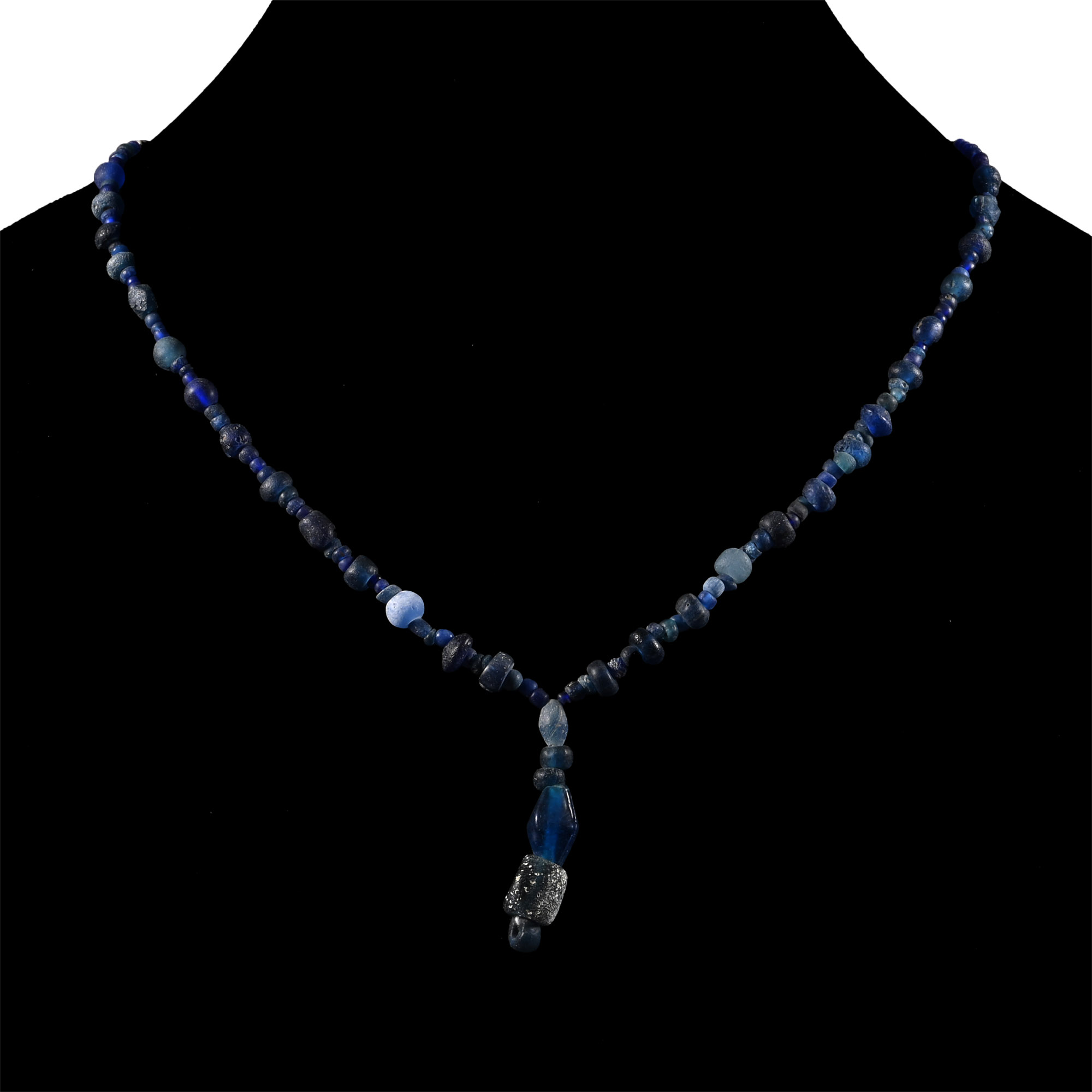 Roman Blue Glass Bead Necklace String