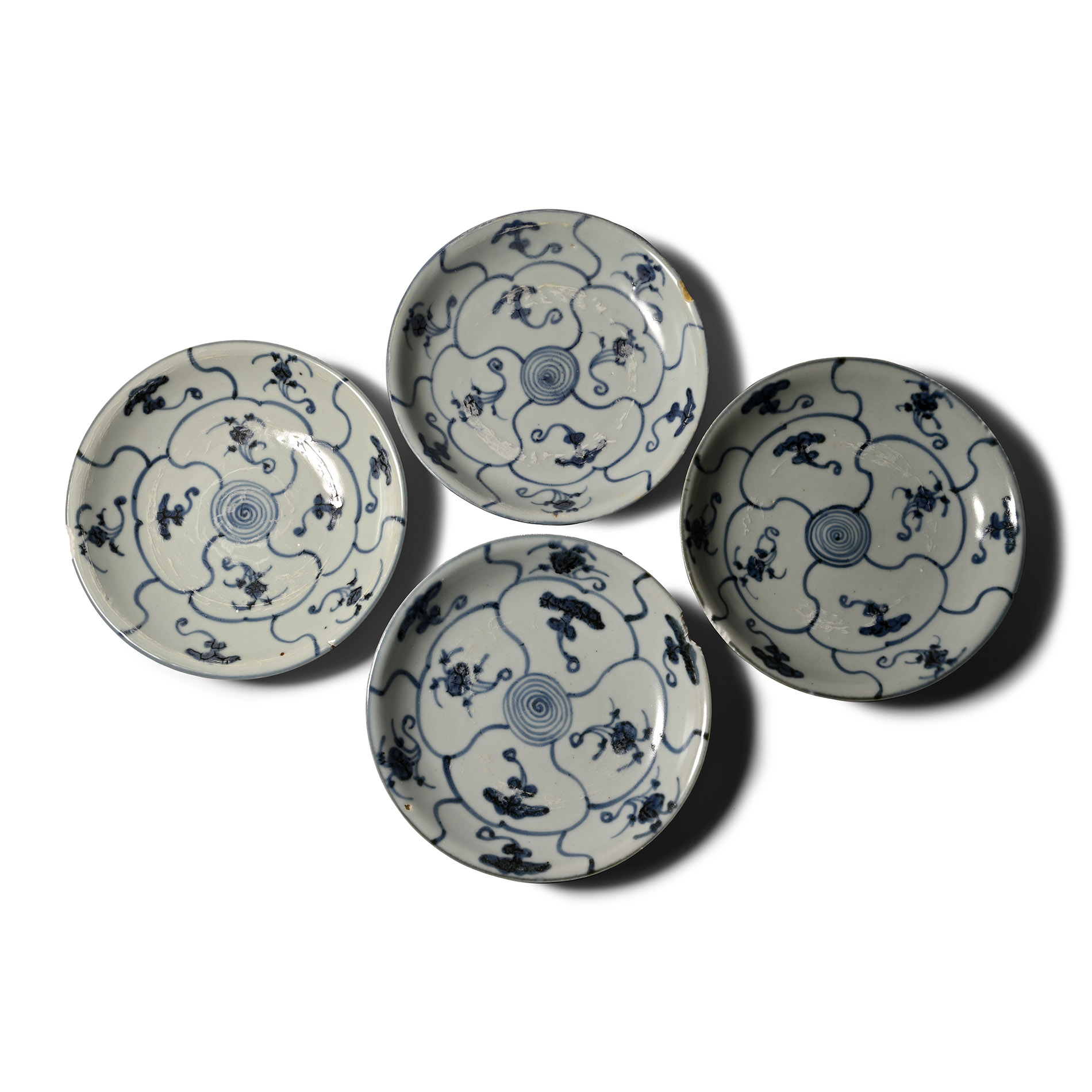 Tek Sing Treasure Shipwreck Glazed Blue and White Dish Set