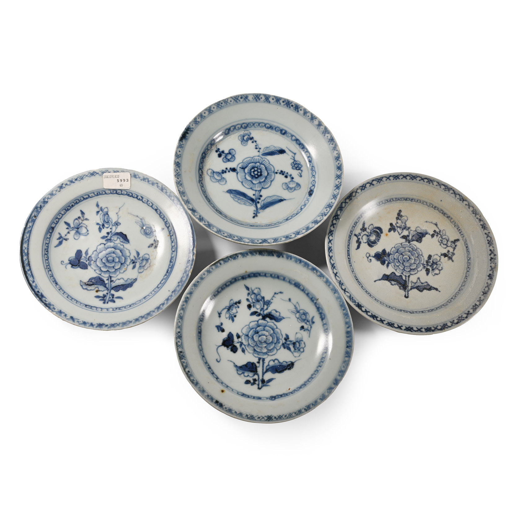 Tek Sing Treasure Shipwreck Glazed Blue and White Dish Set