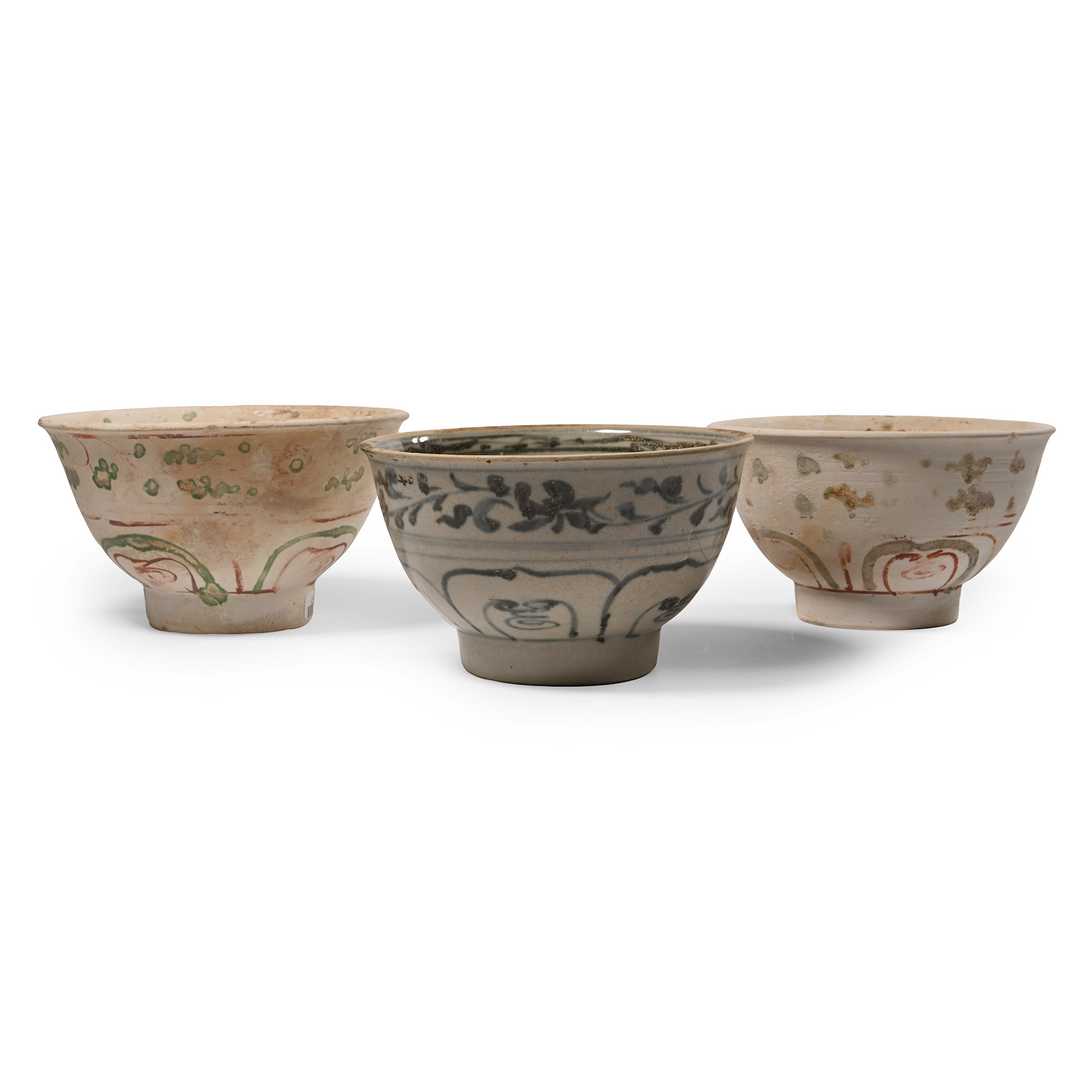 Hoi An Cargo Shipwreck Glazed Bowl Group