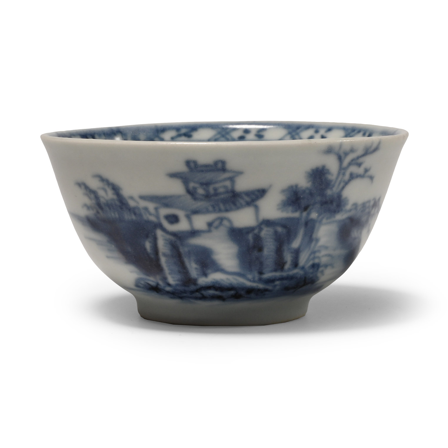 Nanking Cargo Shipwreck Glazed Blue and White Tea Bowl
