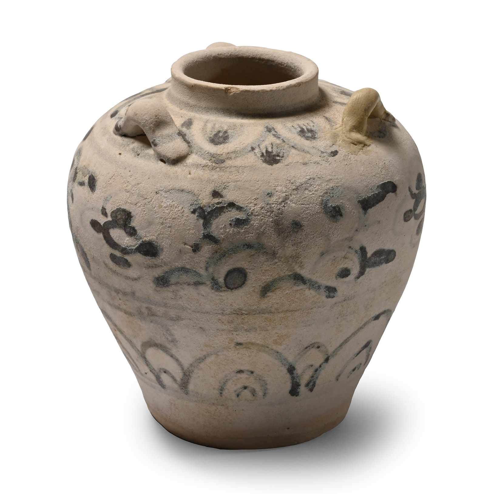 Hoi An Cargo Shipwreck Glazed Blue and White Jar