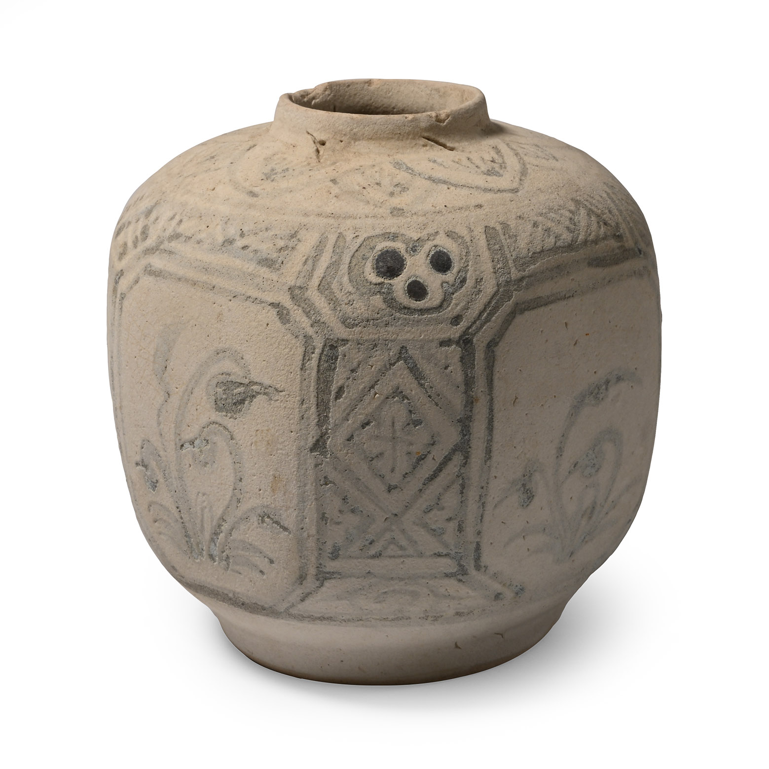 Hoi An Cargo Shipwreck Glazed Blue and White Jar