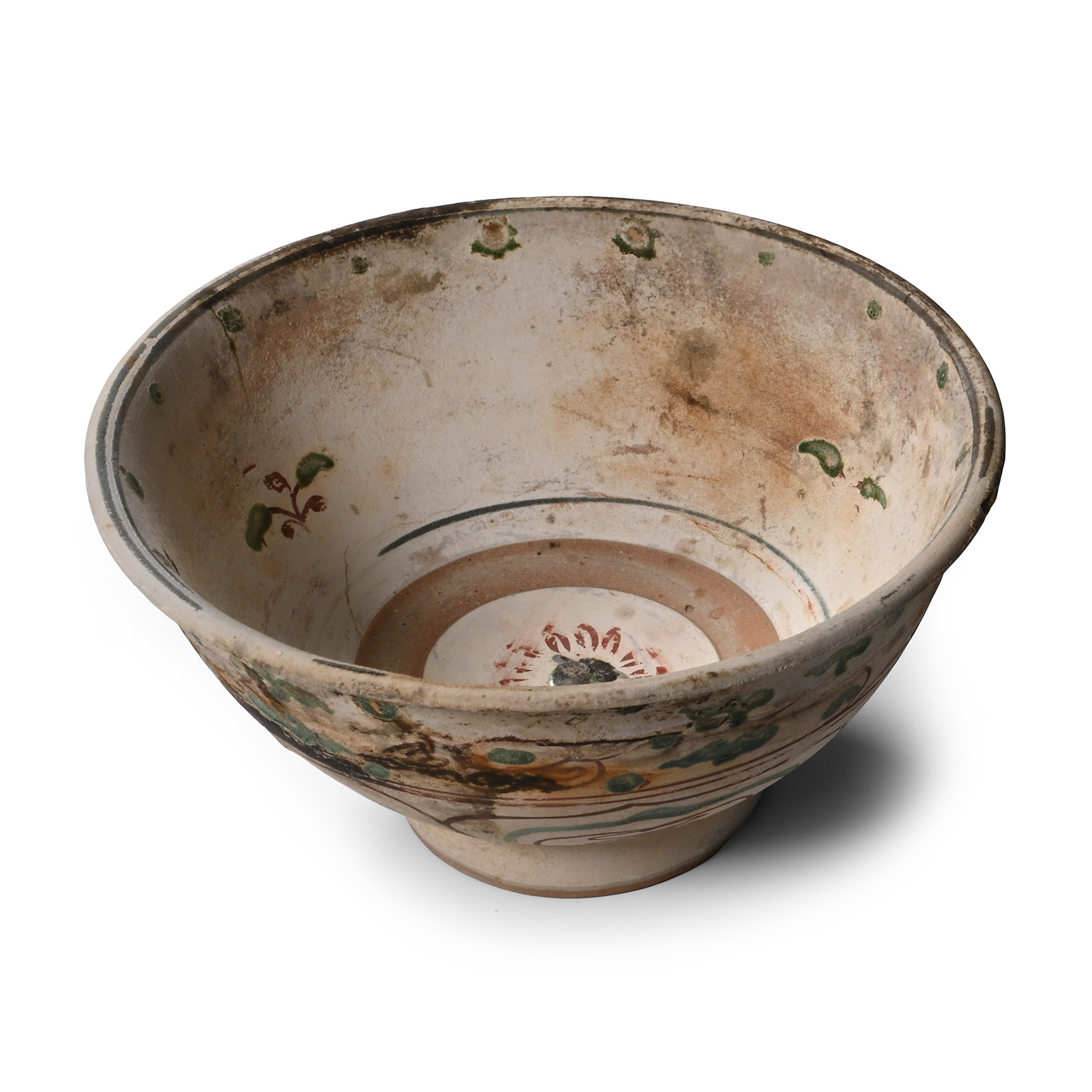 Hoi An Cargo Shipwreck Glazed Polychrome Bowl