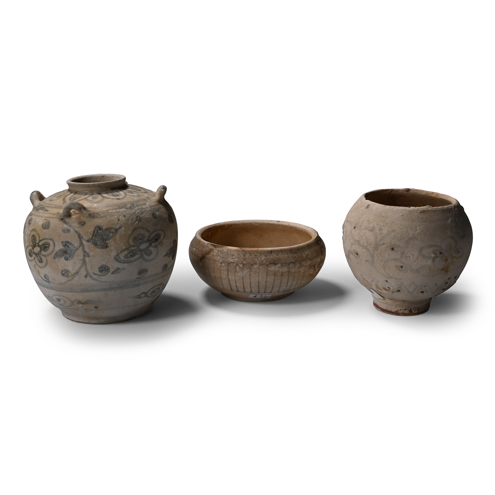 Hoi An Cargo Shipwreck Glazed Blue and White Vessel Group