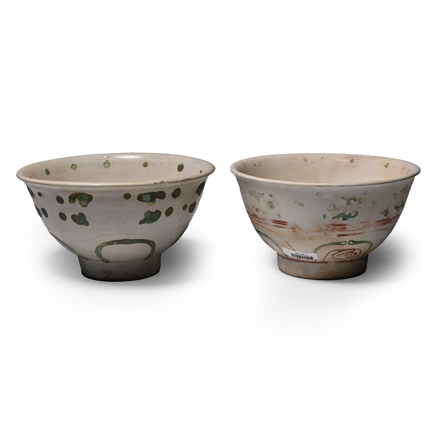 Hoi An Cargo Shipwreck Glazed Bowl Pair
