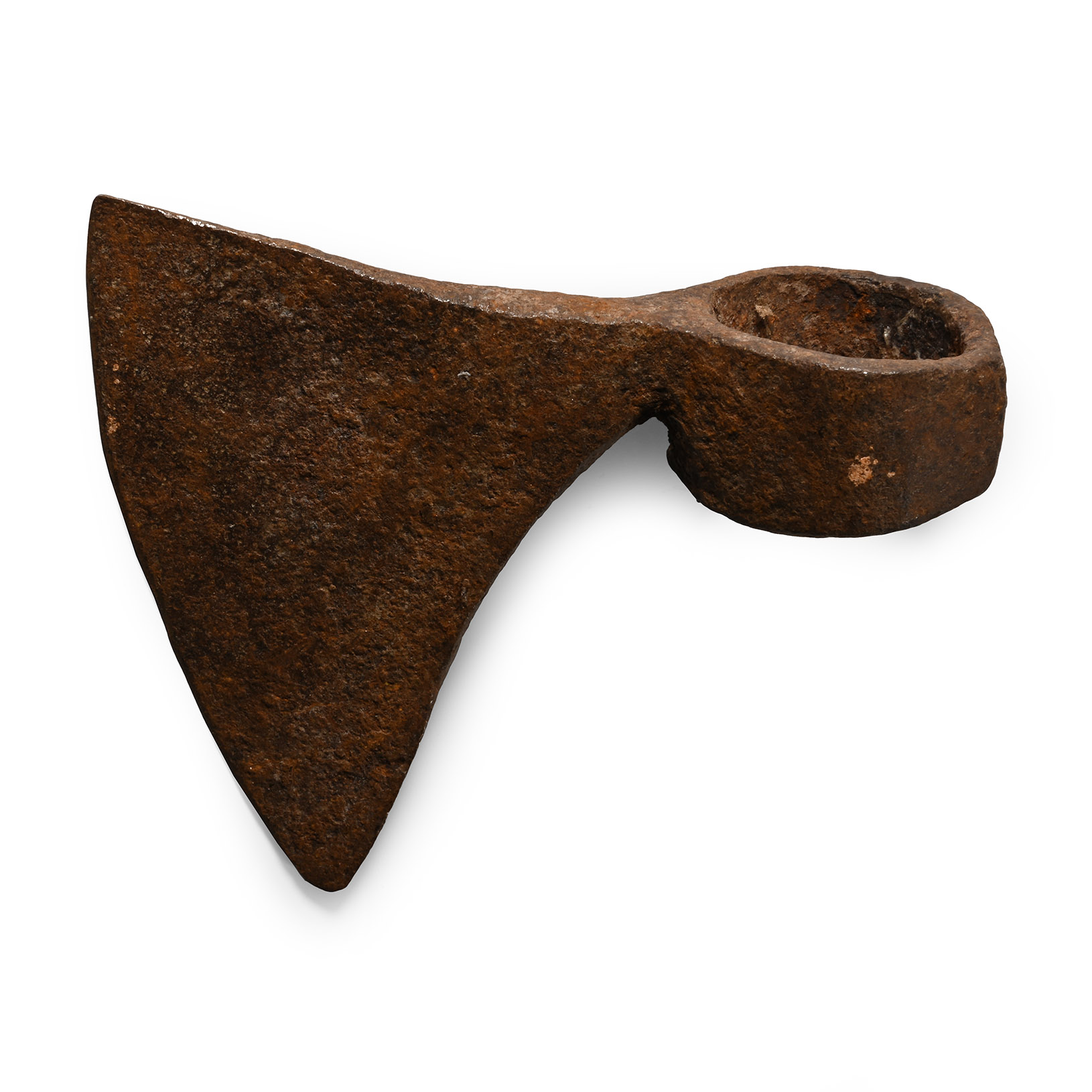 Medieval Iron Triangular Axehead