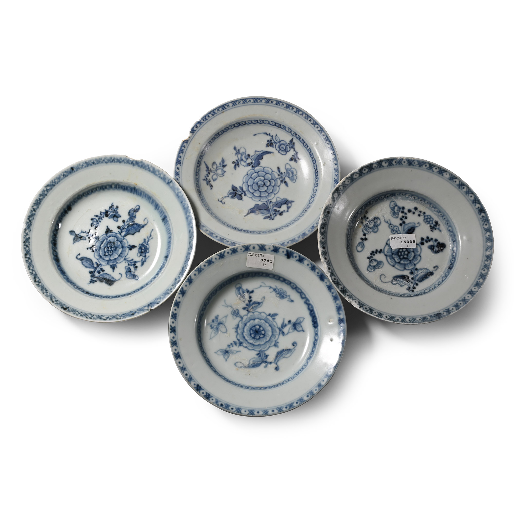 Tek Sing Treasure Shipwreck Glazed Blue and White Dish Set