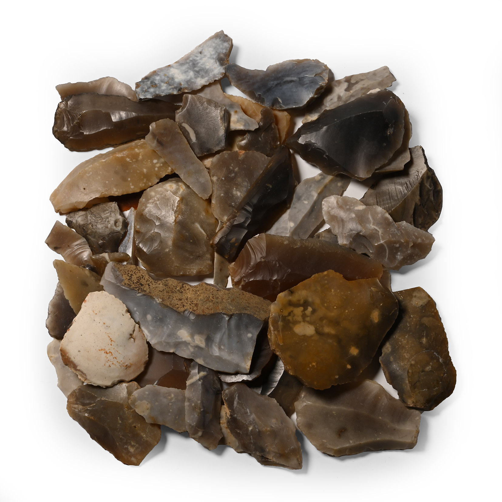 Stone Age Knapped Flint Tool Collection