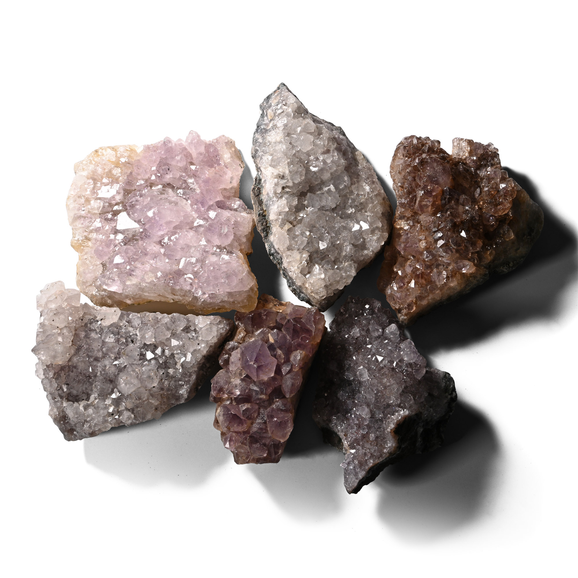 Amethyst and Quartz Crystal Mineral Specimen Selection [6]
