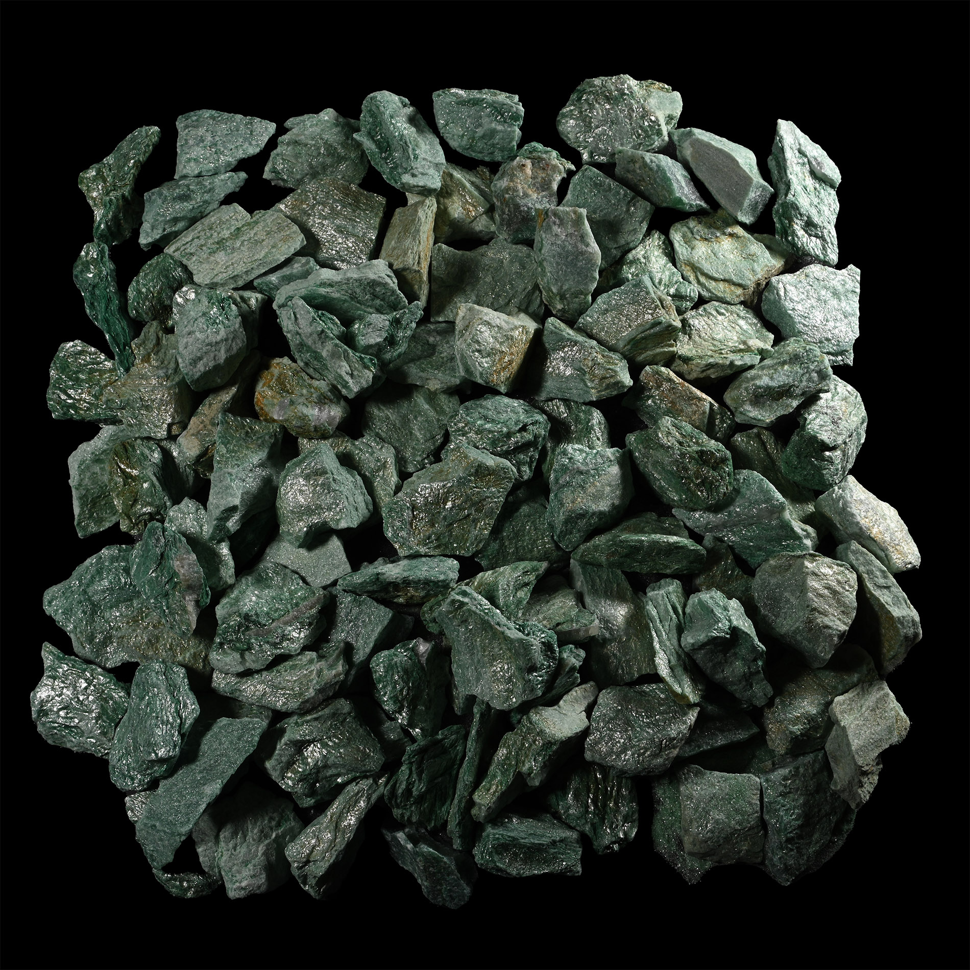 Green Fuchsite Mica Mineral Specimen Group [100]
