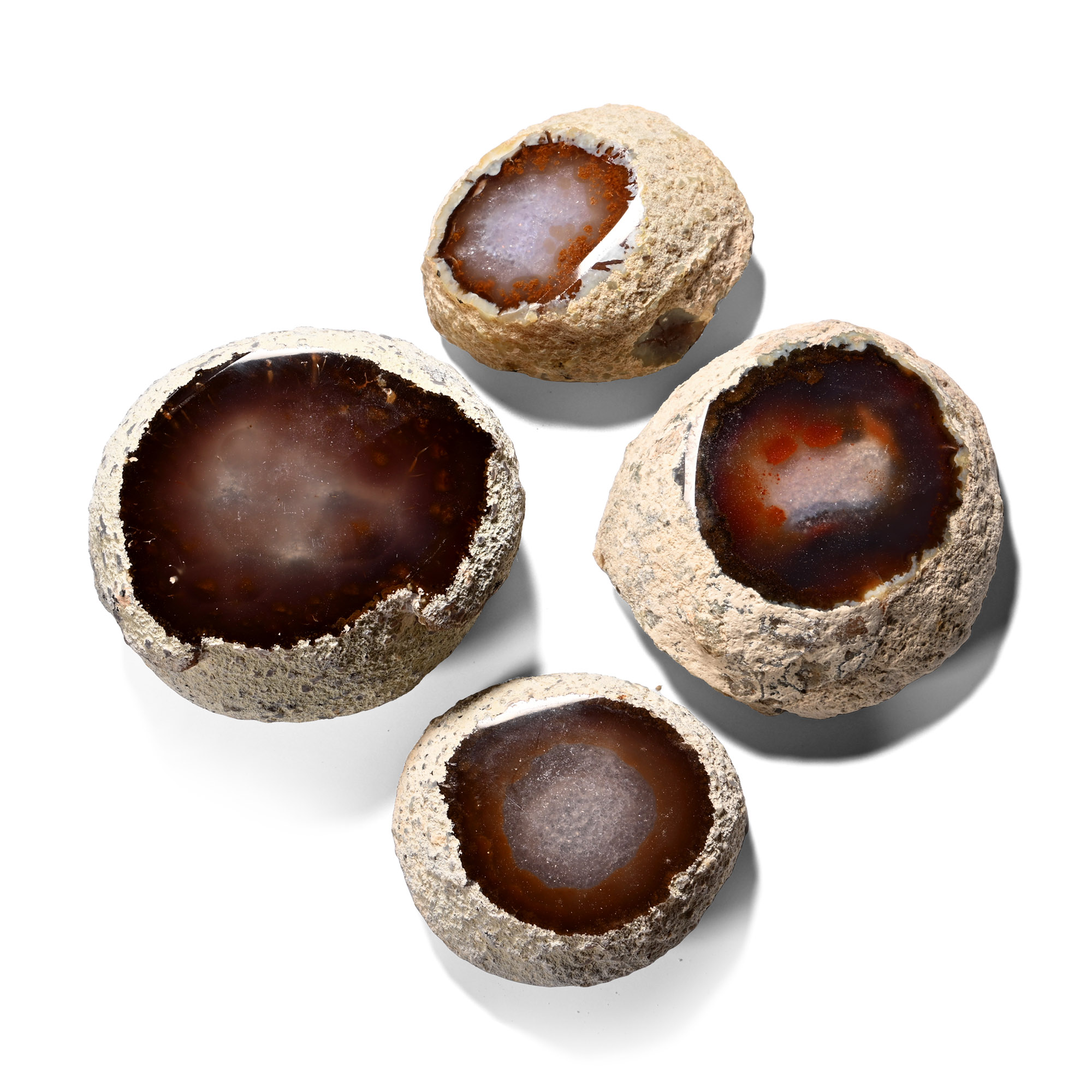 Cut and Polished Agate Crystal Geode 'Window' Collection [4]