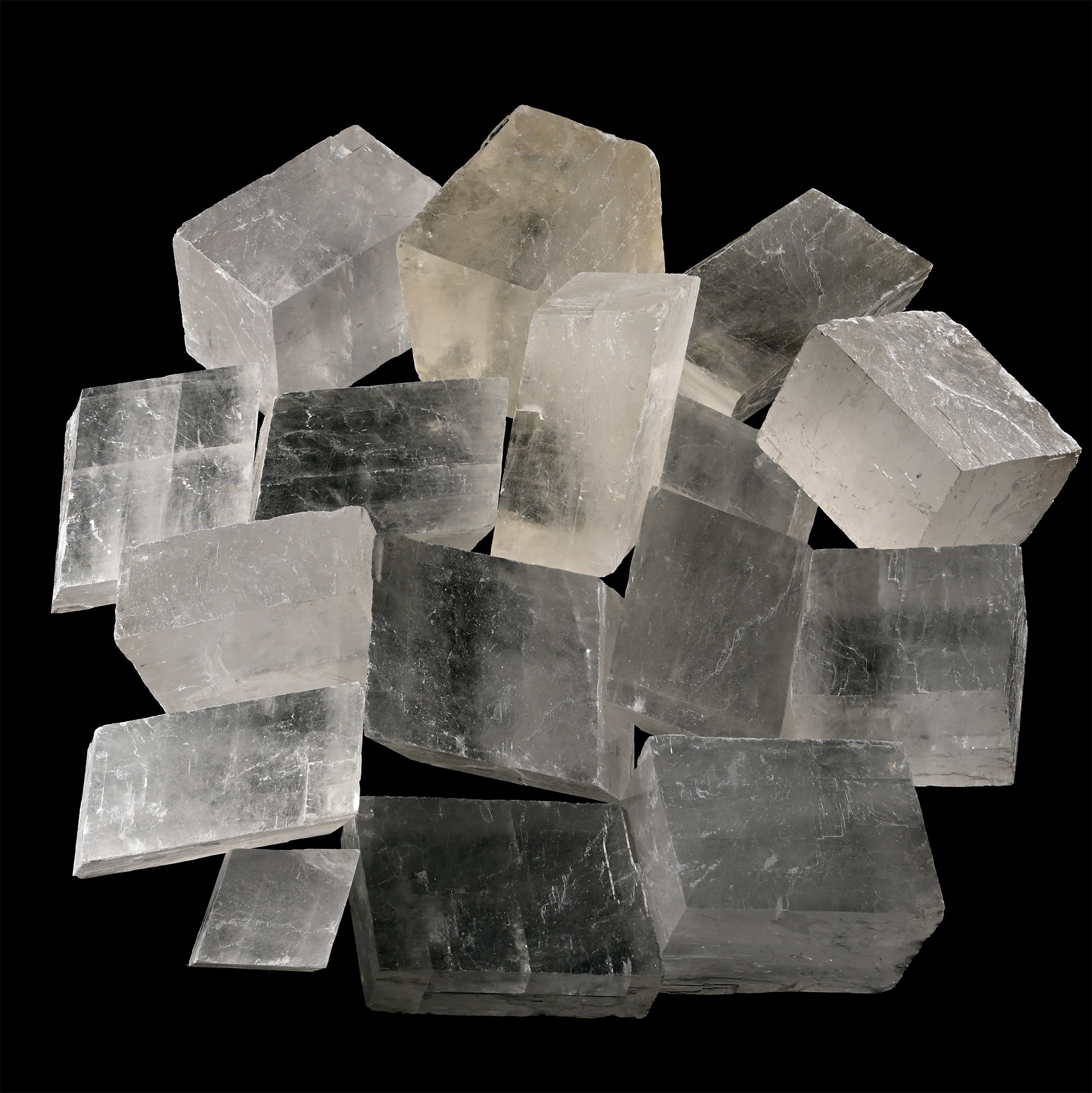 Large Iceland Spar Mineral Specimen Group [16]