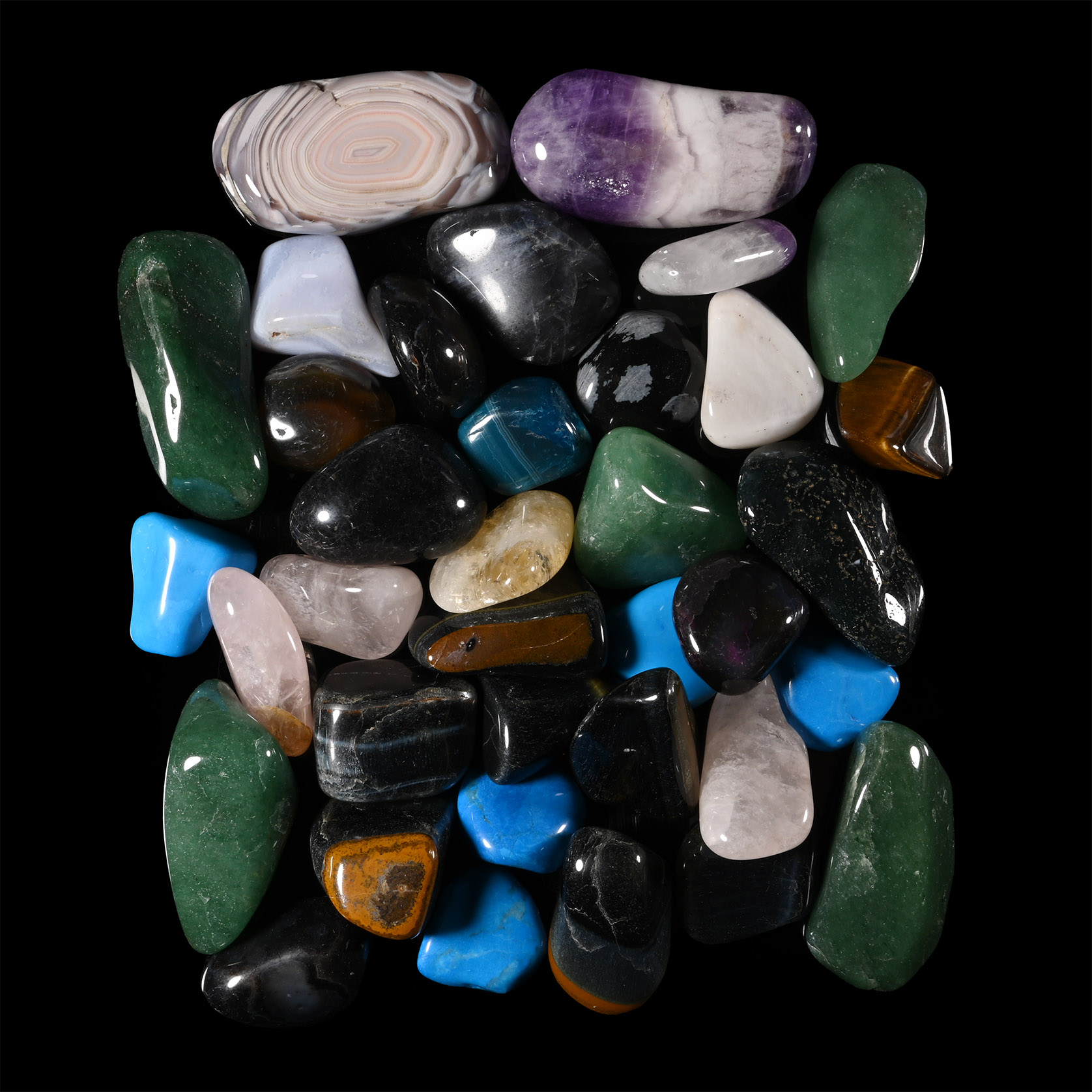 Polished Mixed Mineral Specimen Group [36]
