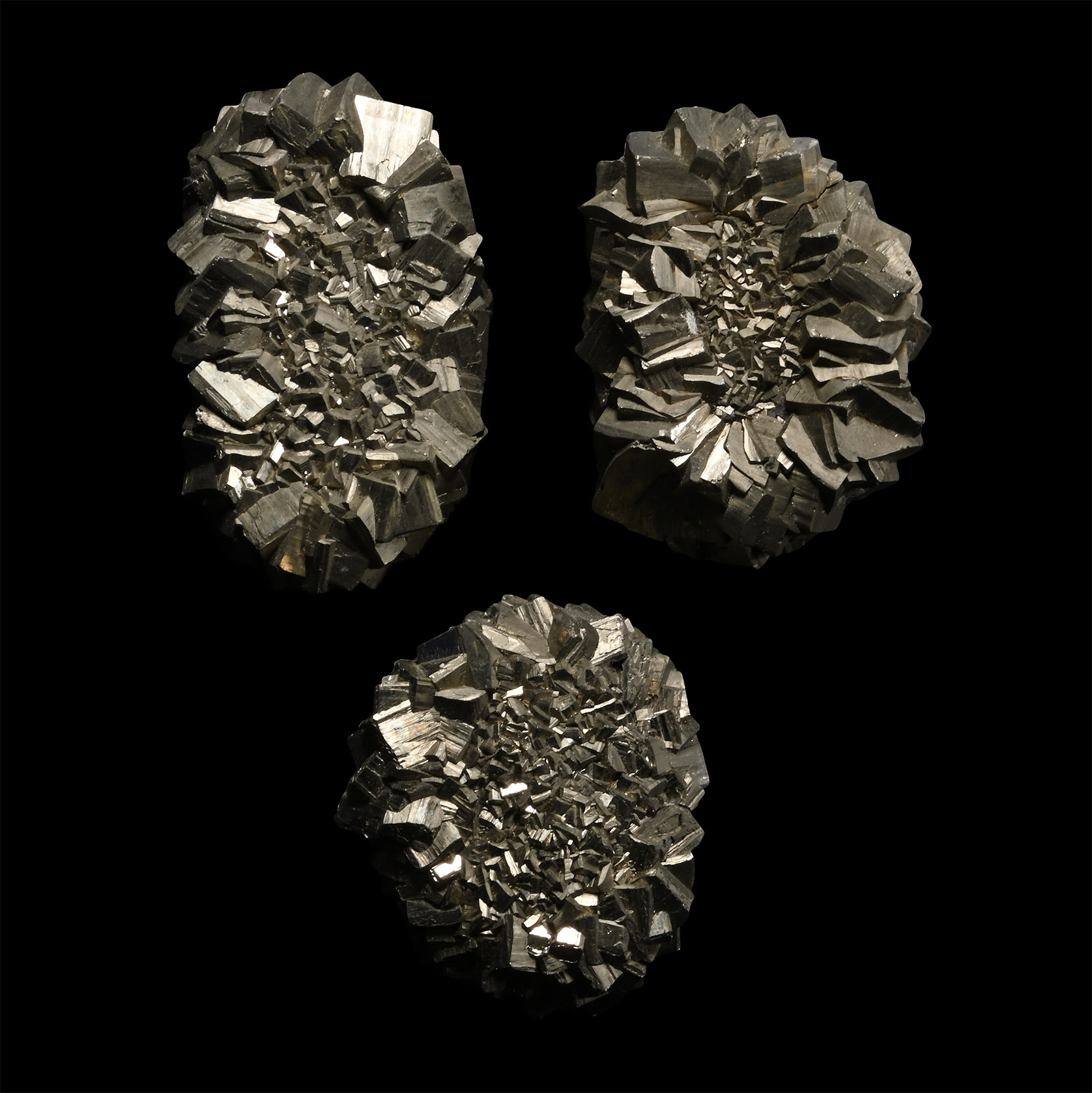 Pyrite 'Flower' Paper Weight Mineral Specimen Group [3]
