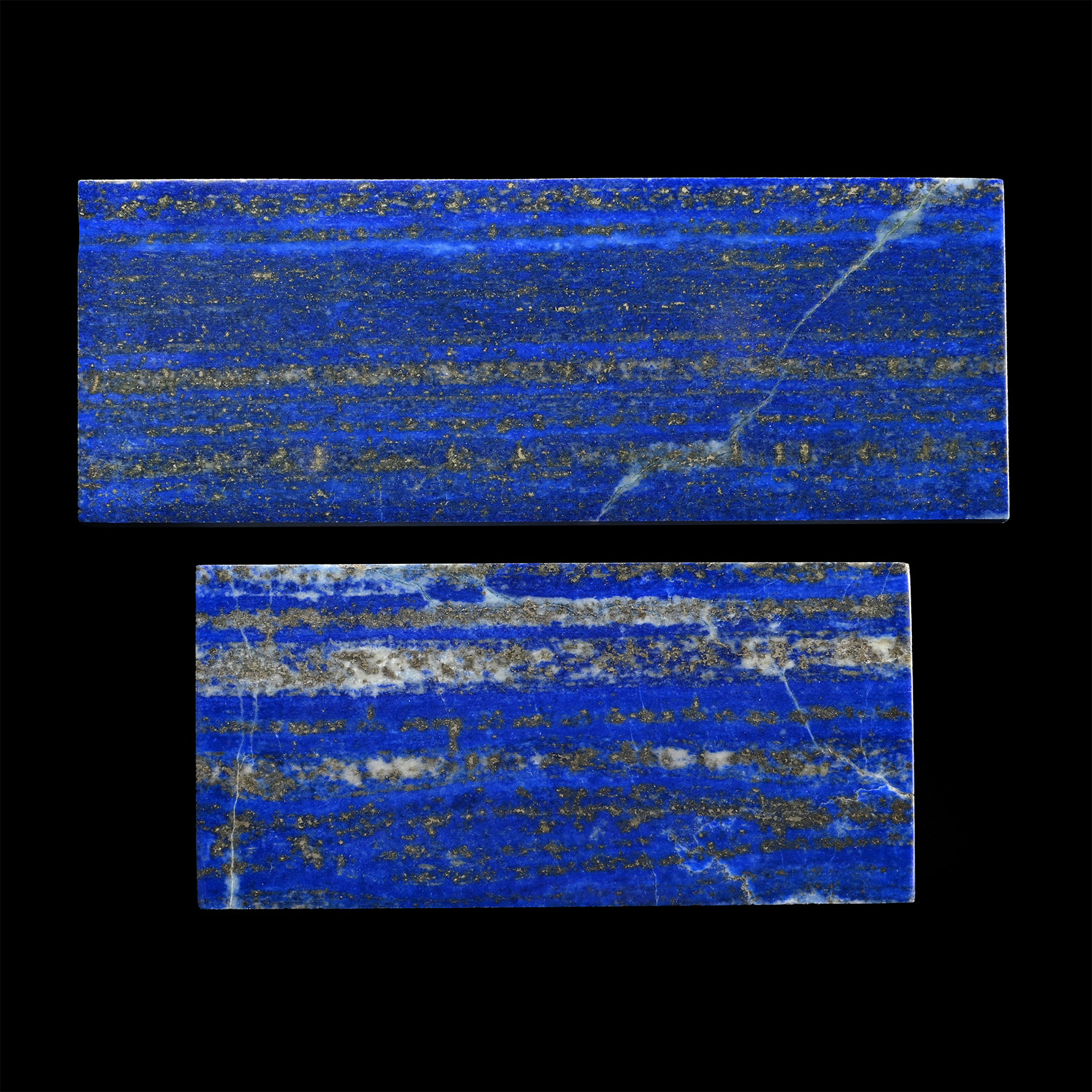 Cut and Polished Lapis Lazuli Panel Pair