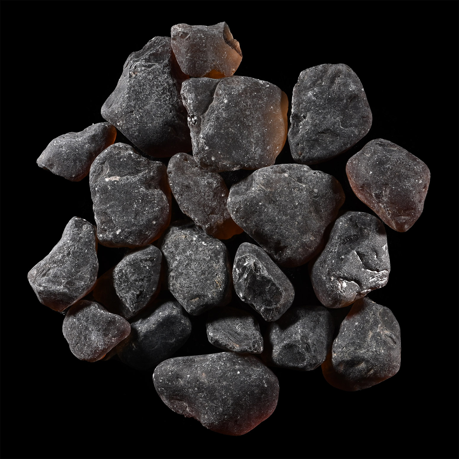 Dark Amber Topaz Crystal Specimen Group [20]