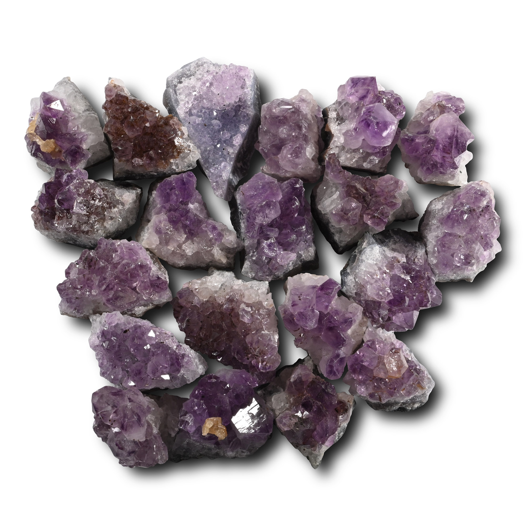 Purple Amethyst Crystal Geode Section Collection [20]