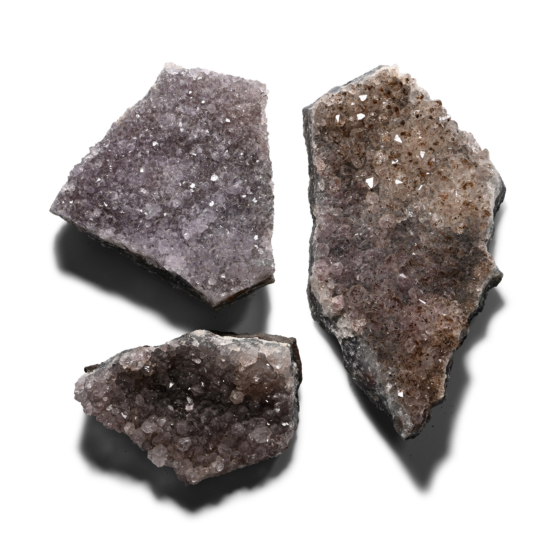 Large Amethyst and Quartz Crystal Geode Section Collection [3]
