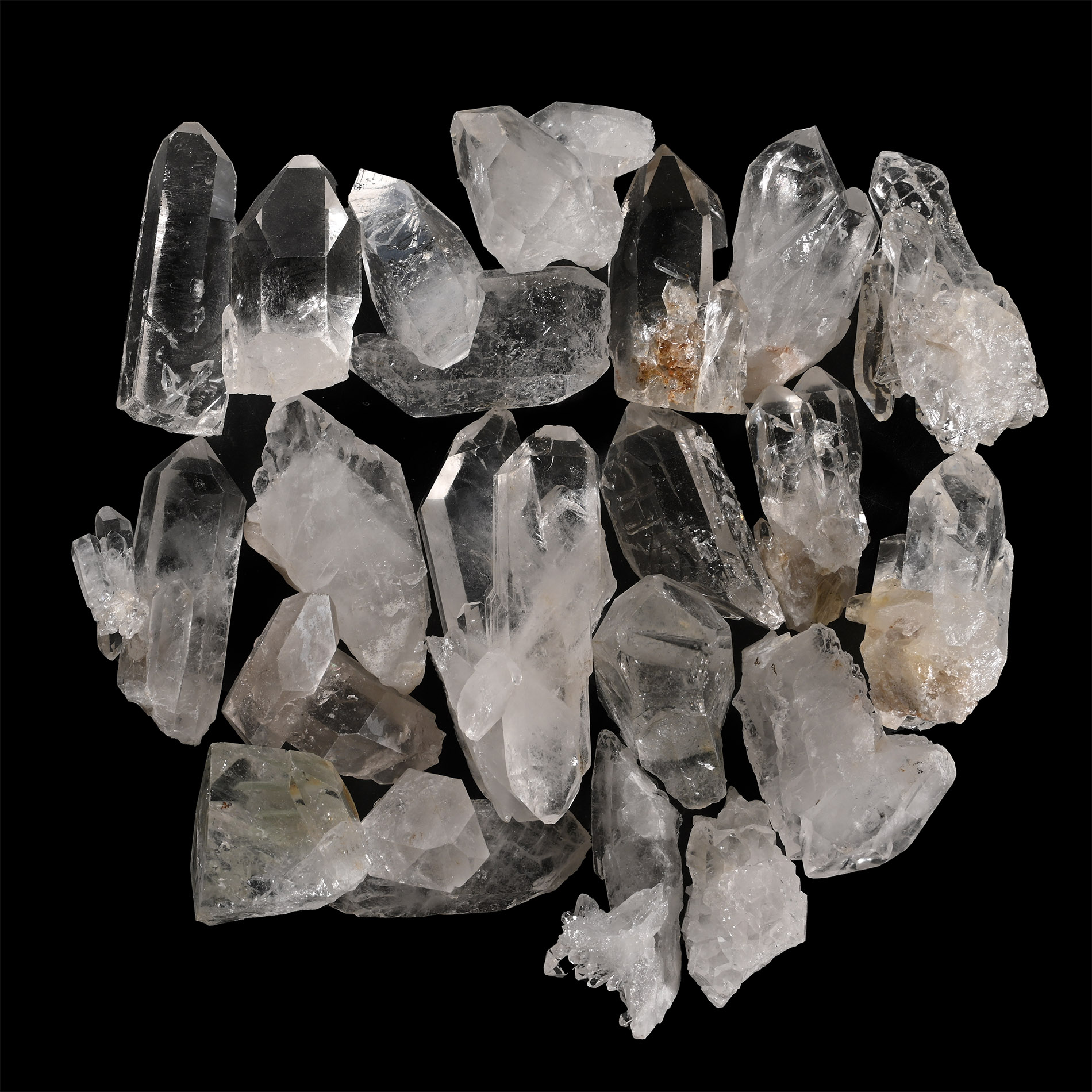 Medium Quartz Rock Crystal Specimen Collection [20]