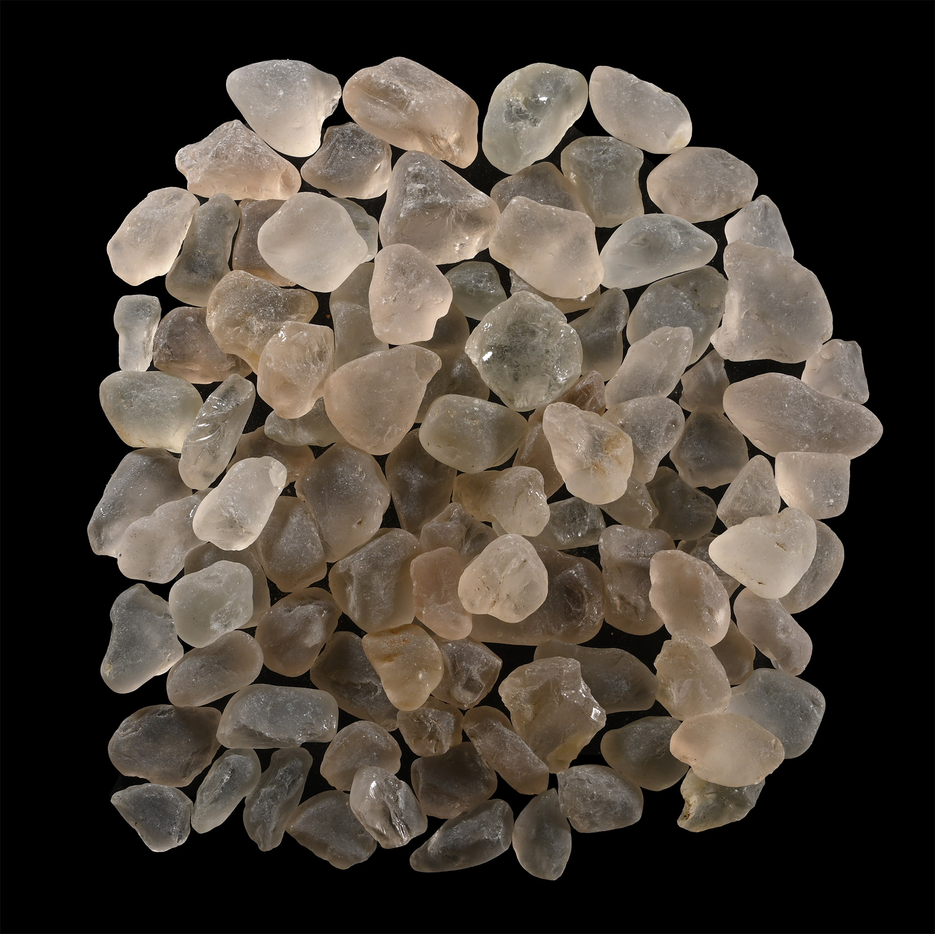 Natural Topaz Crystal Pebble Group [100]