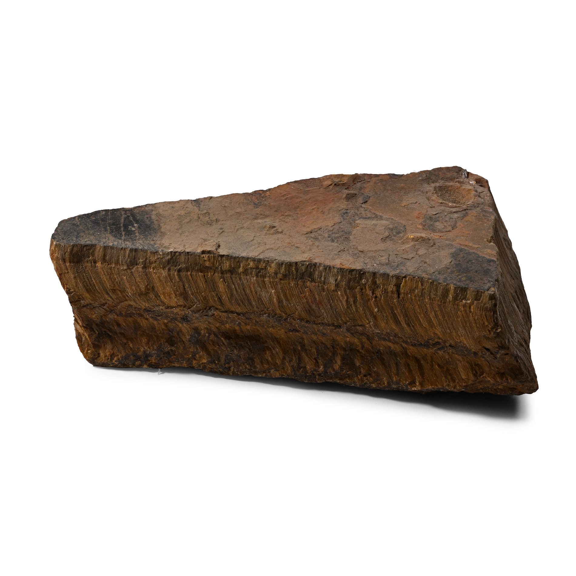 Massive Natural Tiger's Eye Slab Section